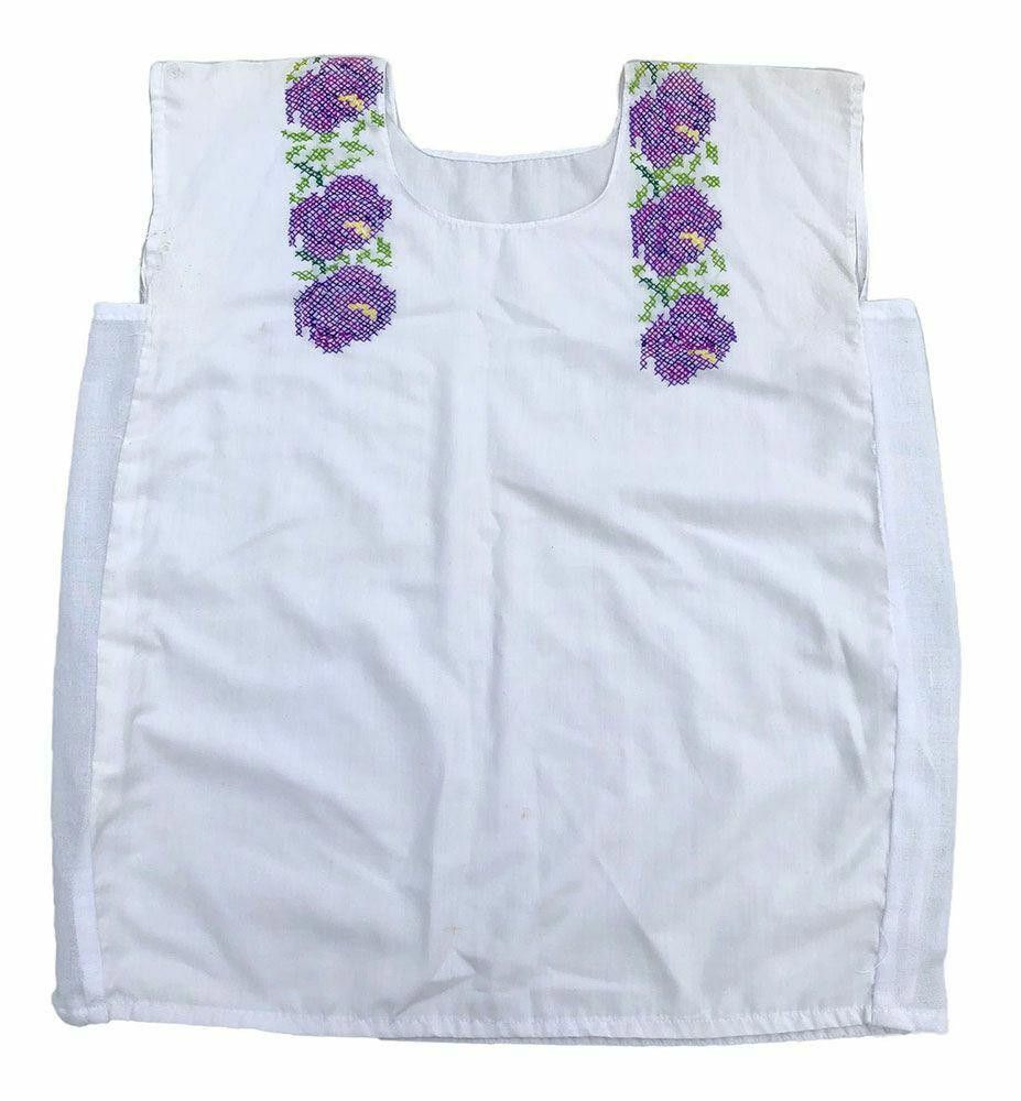 Designer Pre Owned Hand Embroidered White Hand Made Blouse L Size L / US 10 / IT 46 - 3 Thumbnail