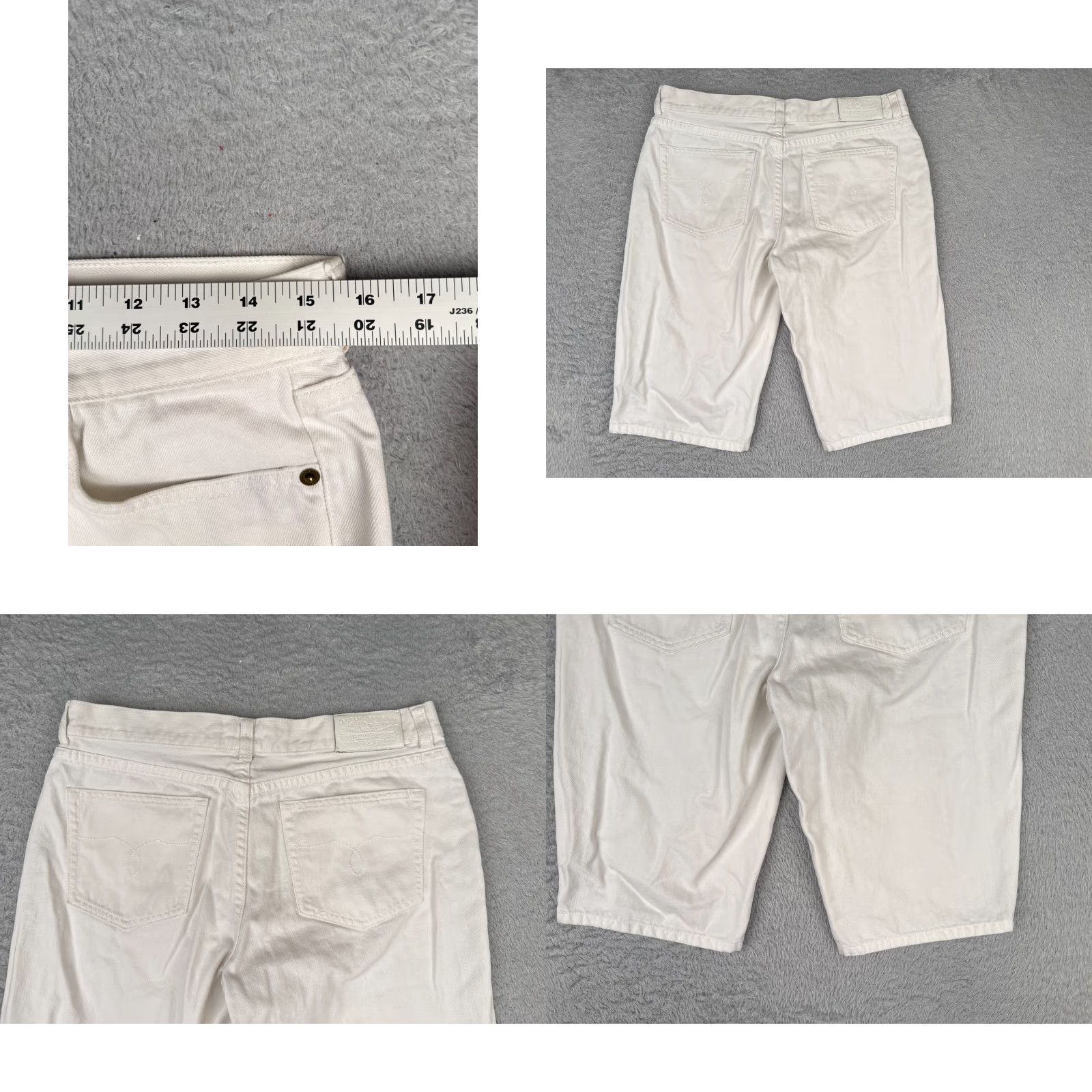 Ralph Lauren Ralph Lauren Jeans Shorts Women 6 White Denim 100% Cotton Mid Rise Casual 30x12 Vintage: No Mens Womens Boys Girls Size 28" / US 6 / IT 42 - 9 Thumbnail