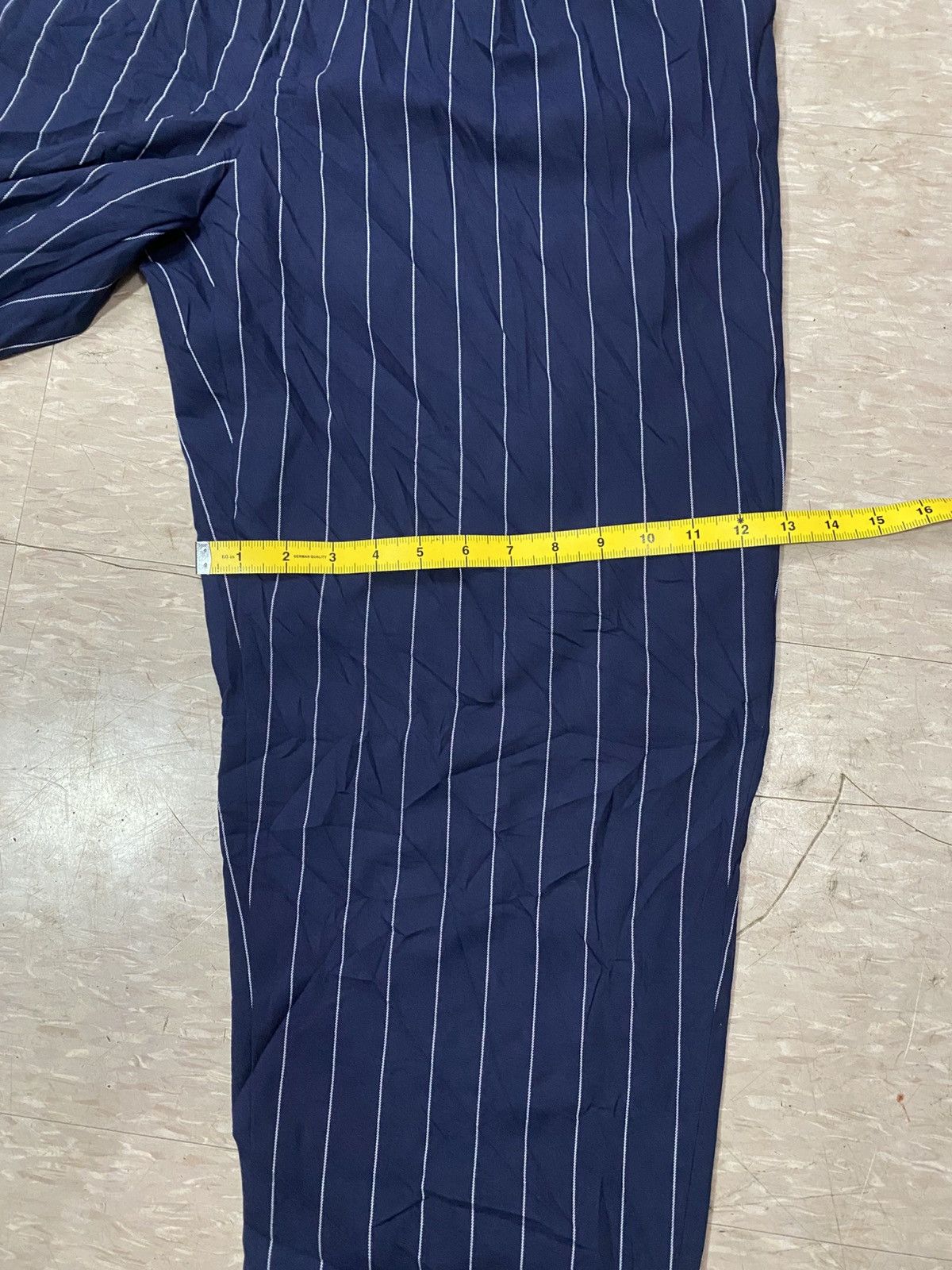 GU × Japanese Brand × Maison MIHARA YASUHIRO Miharayasuhiro X GU baggie stripe pants Size US 35 - 13 Thumbnail