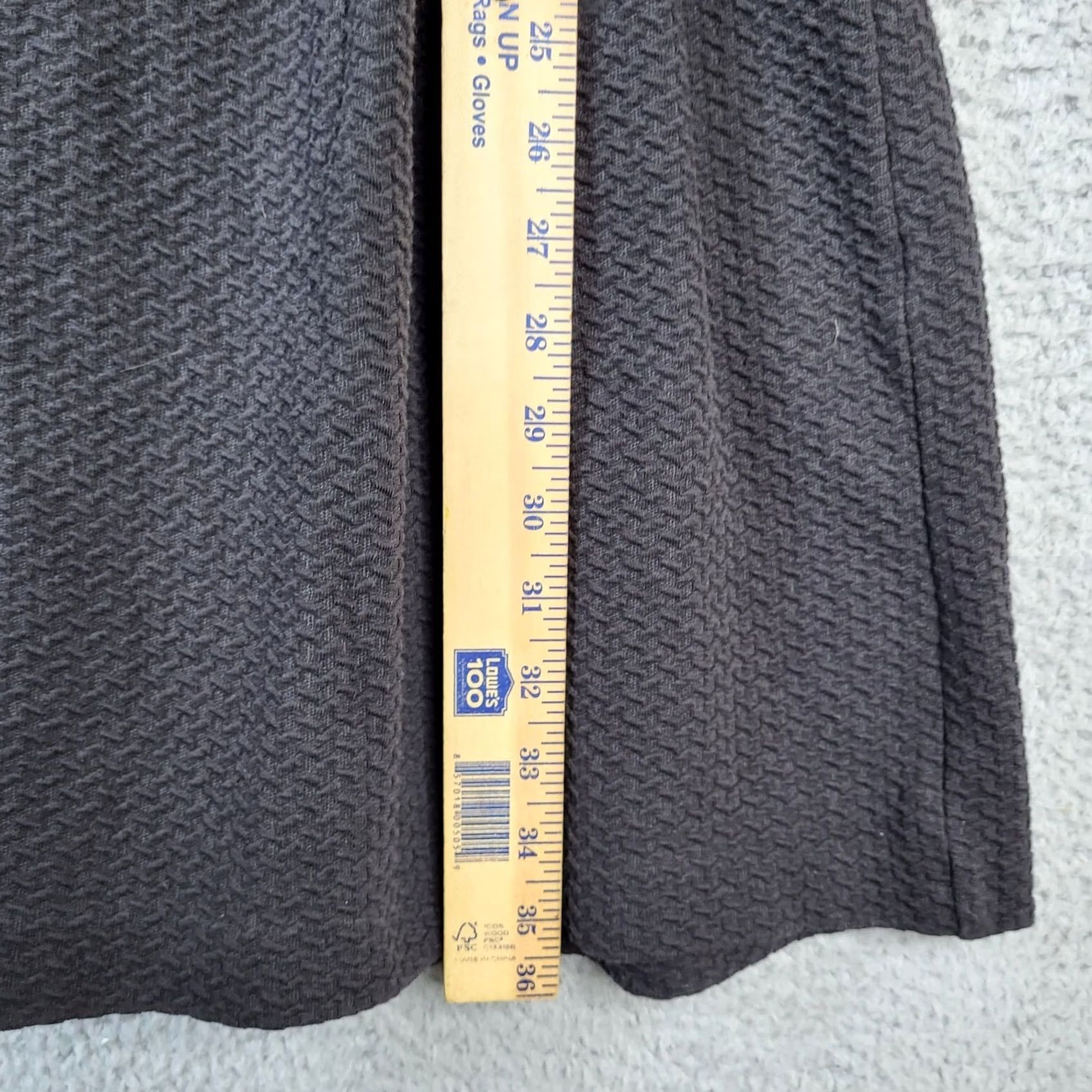 Ganni VINTAGE? No. Ganni Black Knit Skater Textured Mini Dress Women's M Size M / US 6-8 / IT 42-44 - 6 Thumbnail