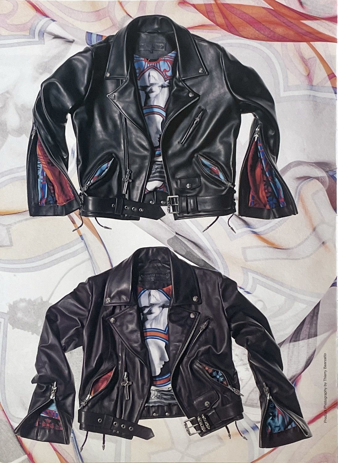 Chrome Hearts × Vintage Chrome Hearts leather jacket 9x11 Framed poster Size ONE SIZE - 2 Thumbnail