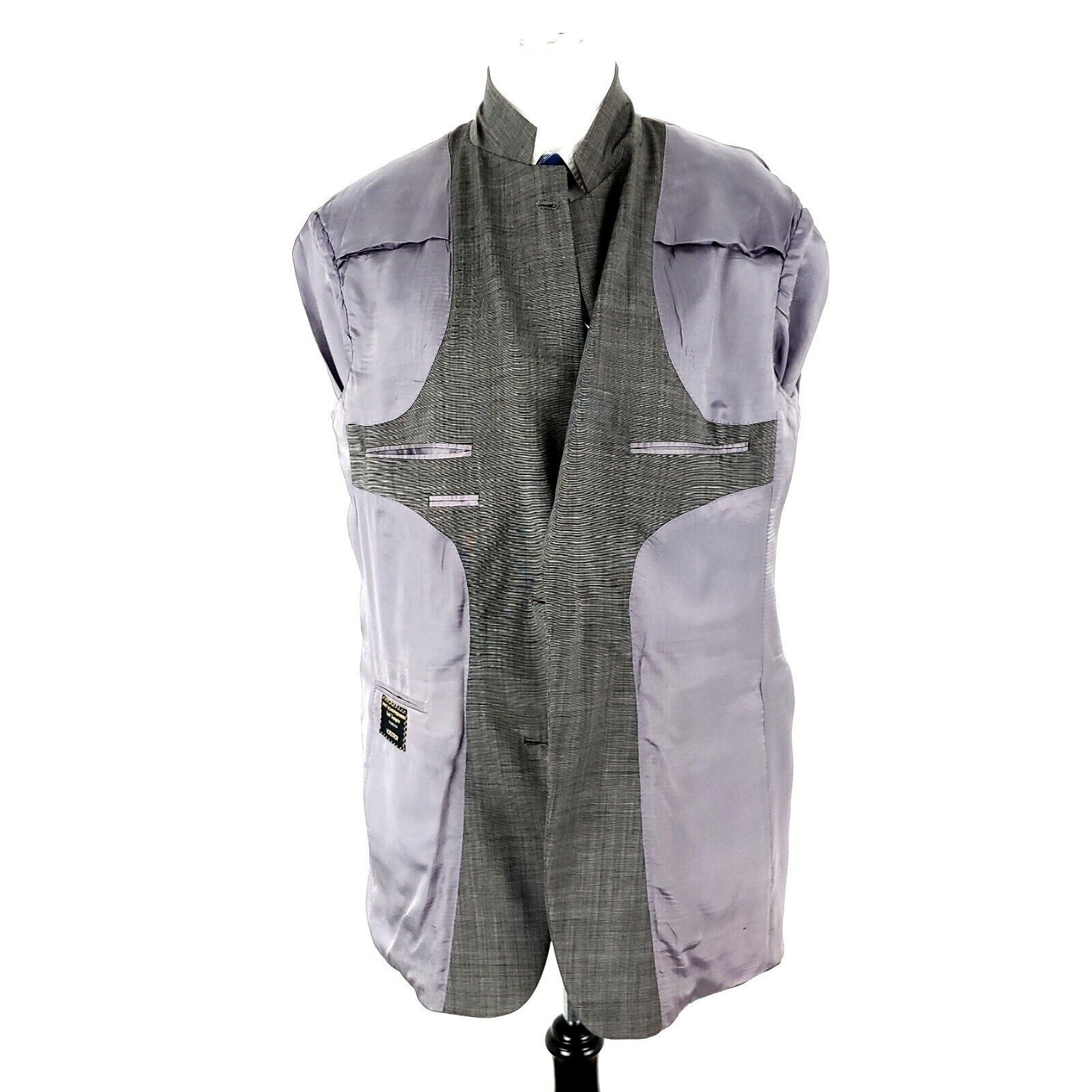 Hart Schaffner Marx Hart Schaffner Marx Gold Trumpeter Wool 2 Button Blazer 42L Size 42L - 9 Thumbnail