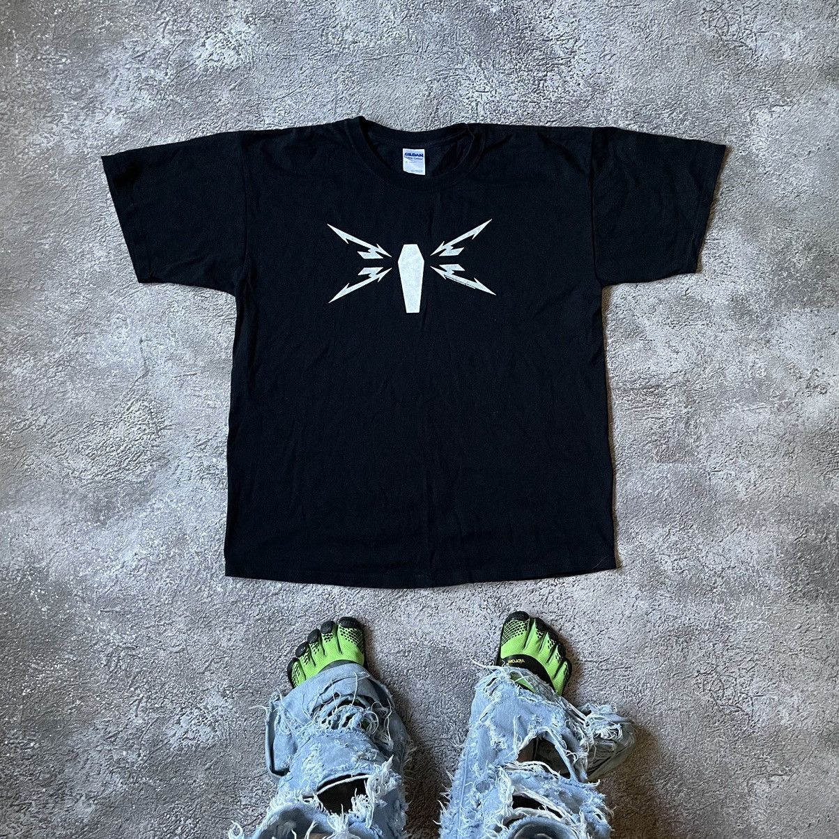 Vintage Vintage 00s Graphic Tee Punk Goth Angel Wings Dark Boxy XL Size US XL / EU 56 / 4 - 1 Thumbnail