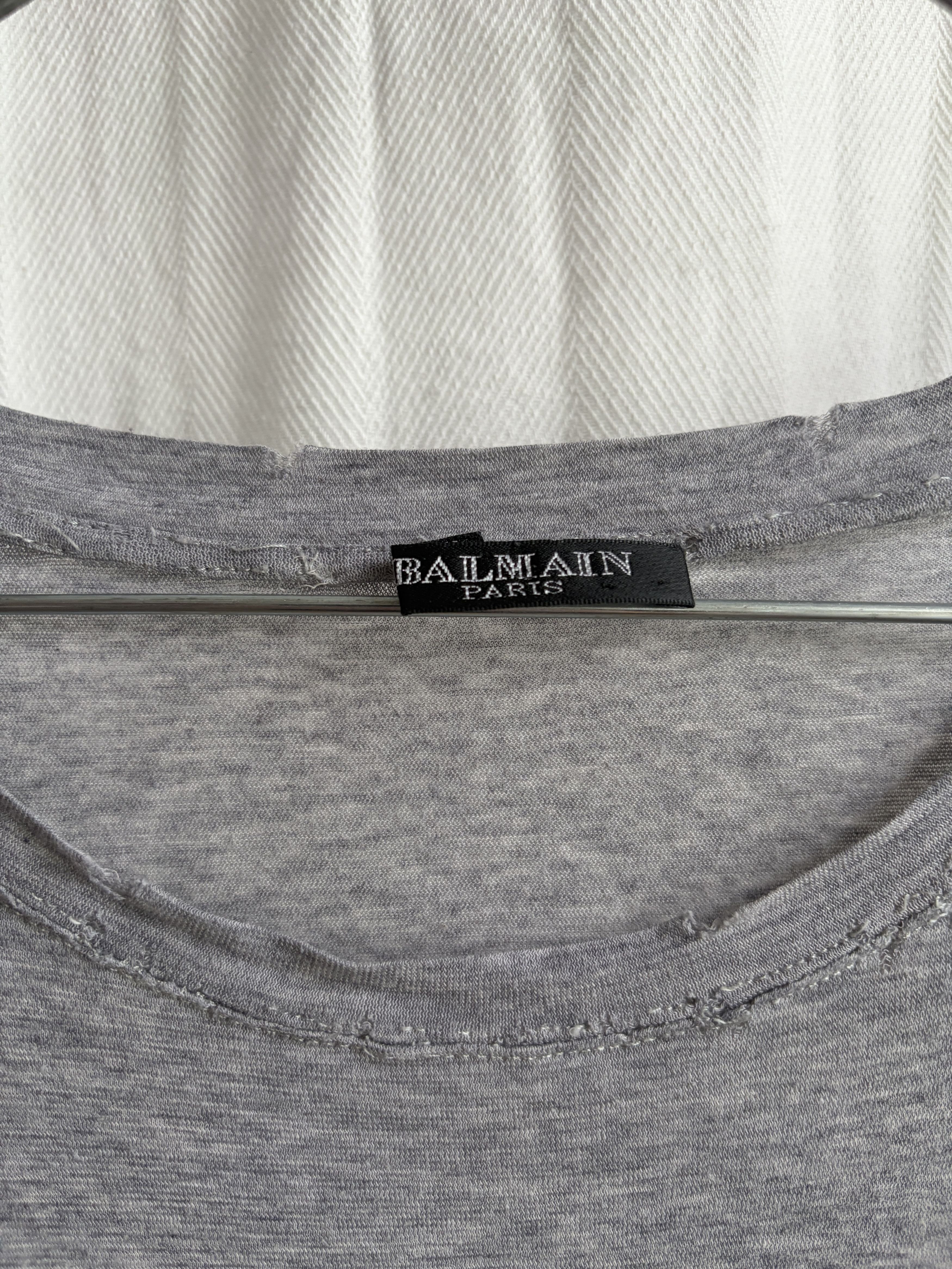 Balmain SS10 Lightweight Distressed T-Shirt Size US M / EU 48-50 / 2 - 3 Thumbnail