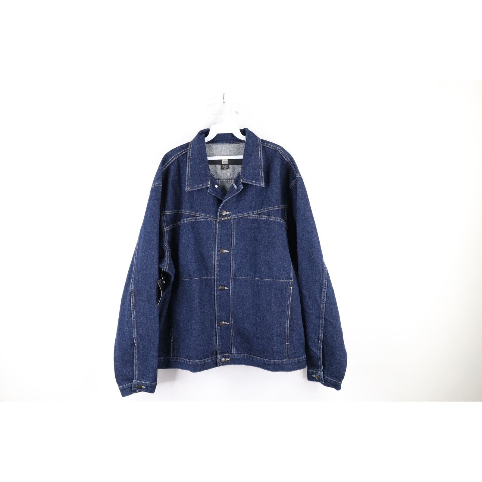 Marithe + Francois Girbaud × Vintage NOS Vintage 90s Marithe Francois Girbaud Denim Jacket Size US XXL / EU 58 / 5 - 1 Thumbnail
