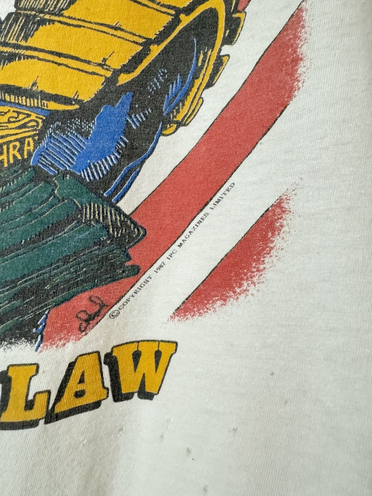 Band Tees Vintage 1987 ANTHRAX "I am The Law" Band Tee Size US M / EU 48-50 / 2 - 5 Thumbnail