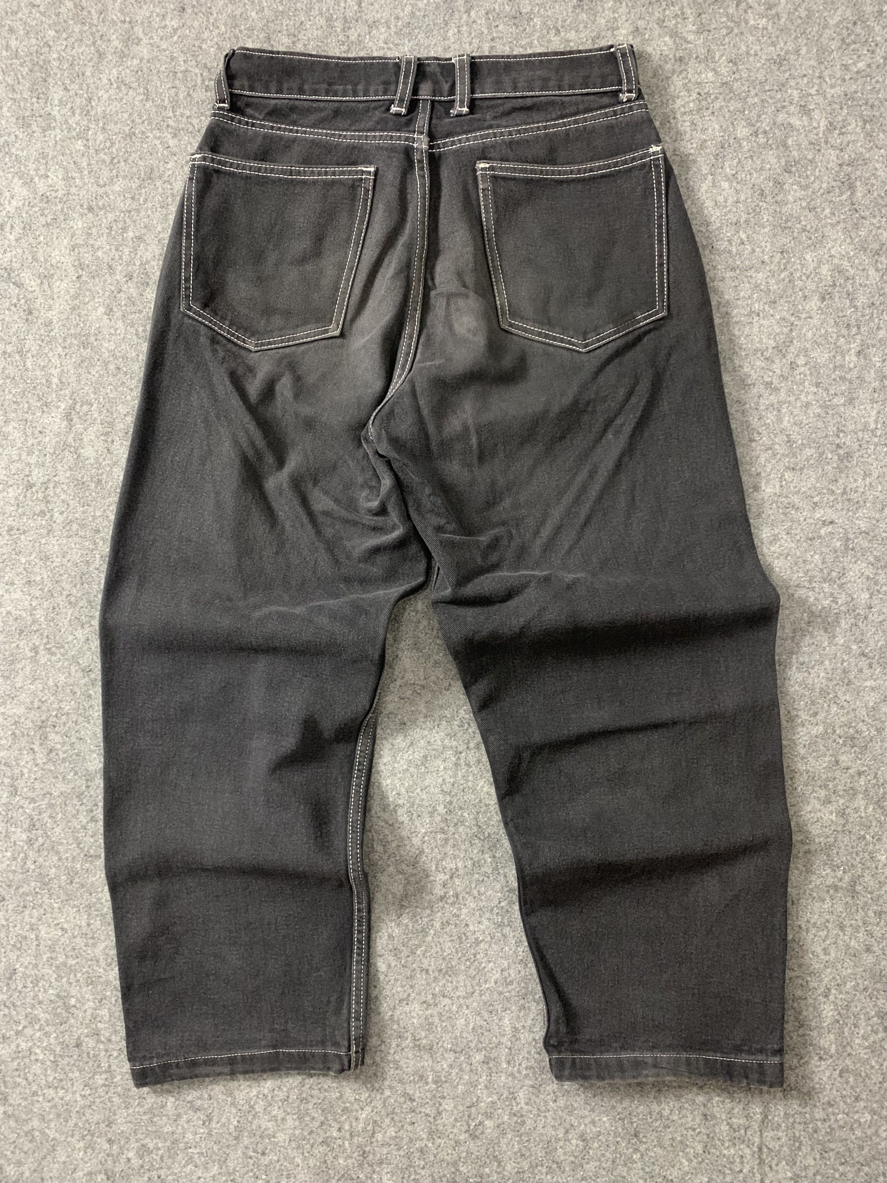 Other Vintage Black Contras 'Custome by Butt.id' BaggyFit Longpant Size US 30 / EU 46 - 2 Thumbnail