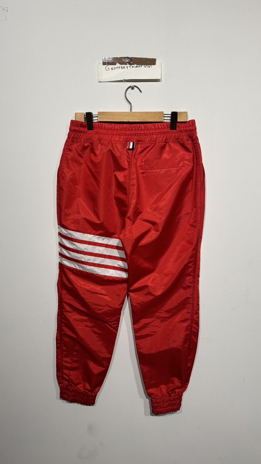 Thom Browne Thom Browne Red Ripstop 4-Bar Track Pants - Size 3 Size US 34 / EU 50 - 2 Thumbnail