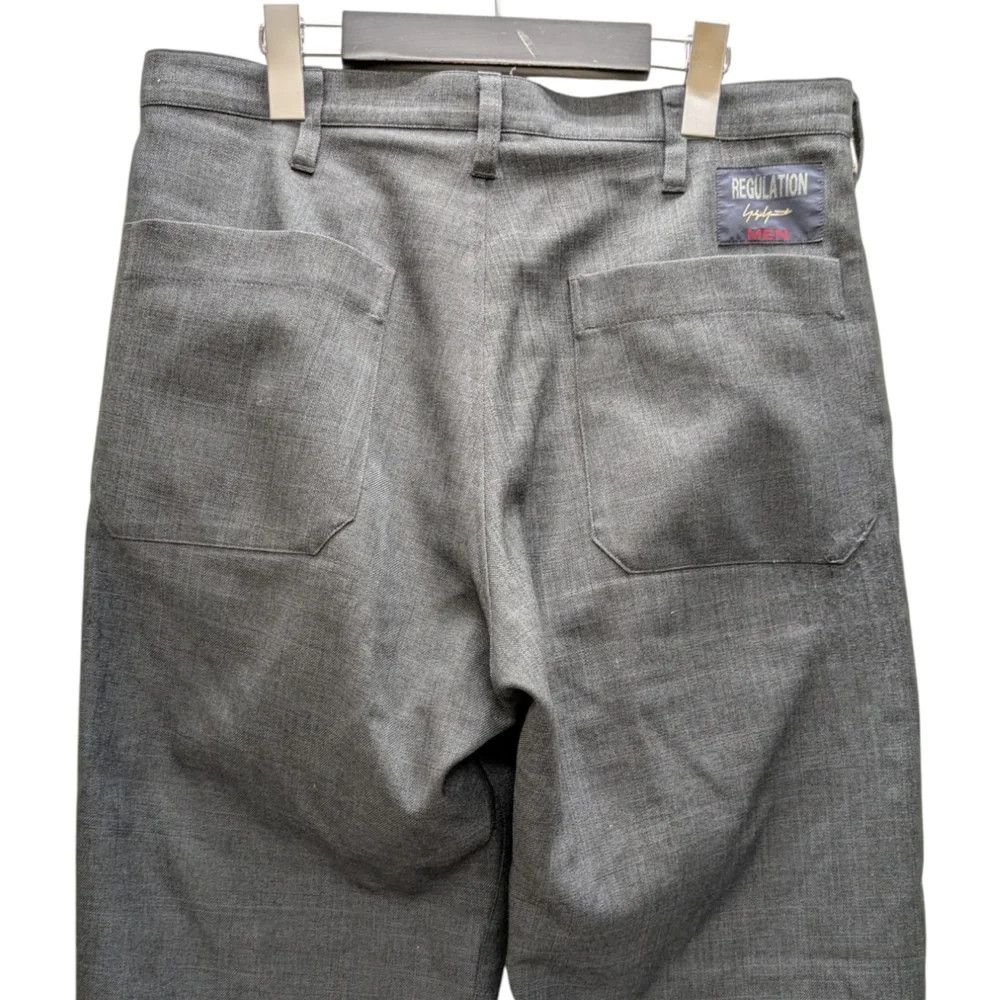 Yohji Yamamoto REGULATION Yohji Yamamoto/ 13SS Gray Polyester Slacks Size US 33 - 4 Thumbnail