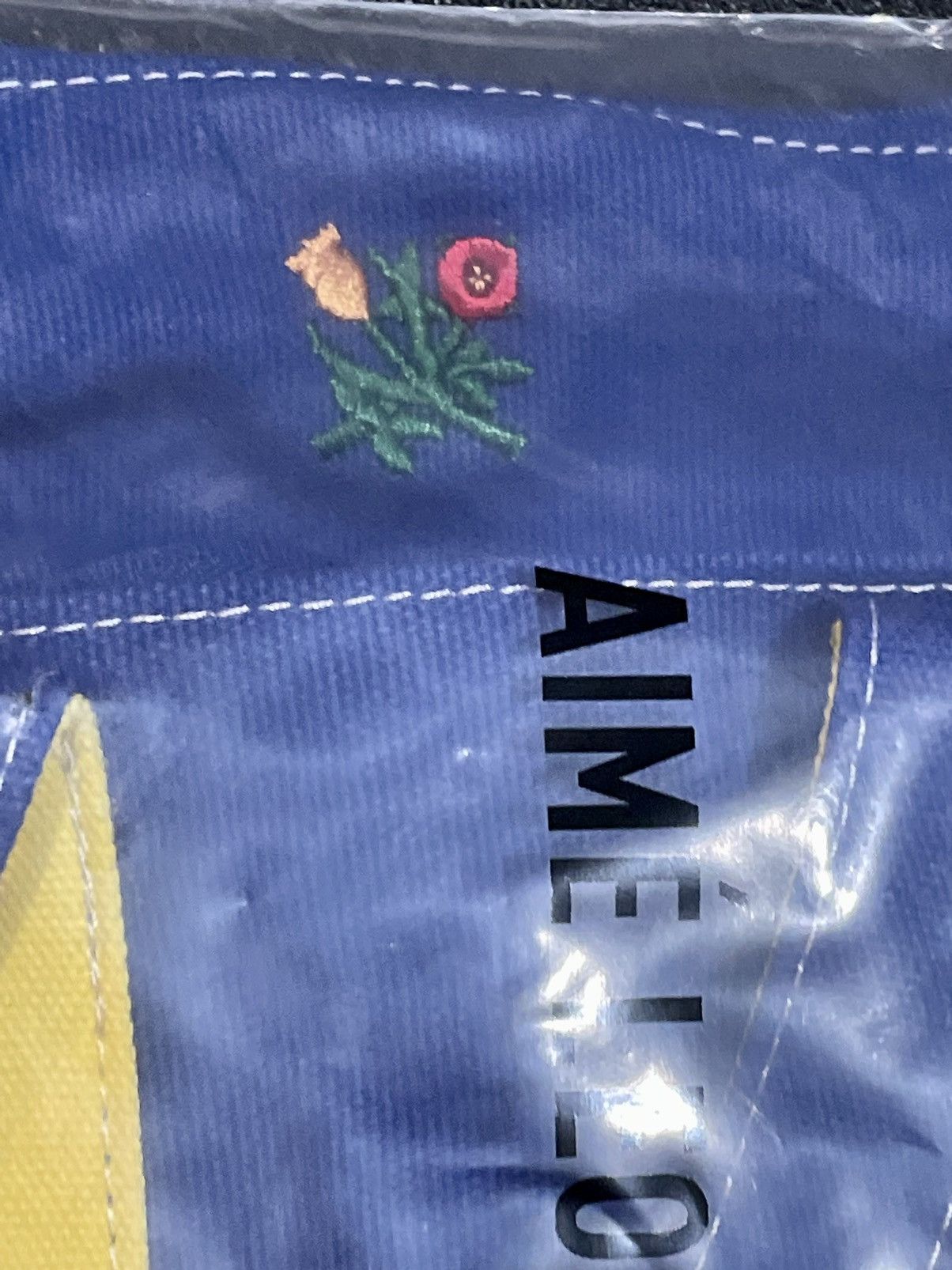 Aime Leon Dore ALD Crest Contrast Mini Tote Bag in Set Sail Blue/Yellow Size ONE SIZE - 3 Thumbnail