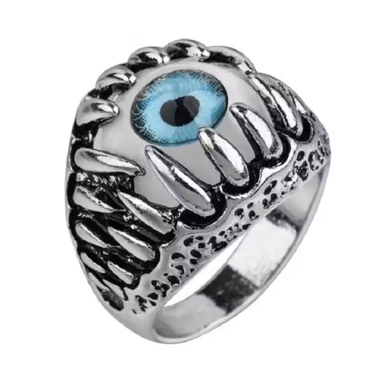 Jewelry × Vintage Electro Eye Ring Crystal Abstract Star Pop Fantasy Size ONE SIZE - 2 Thumbnail