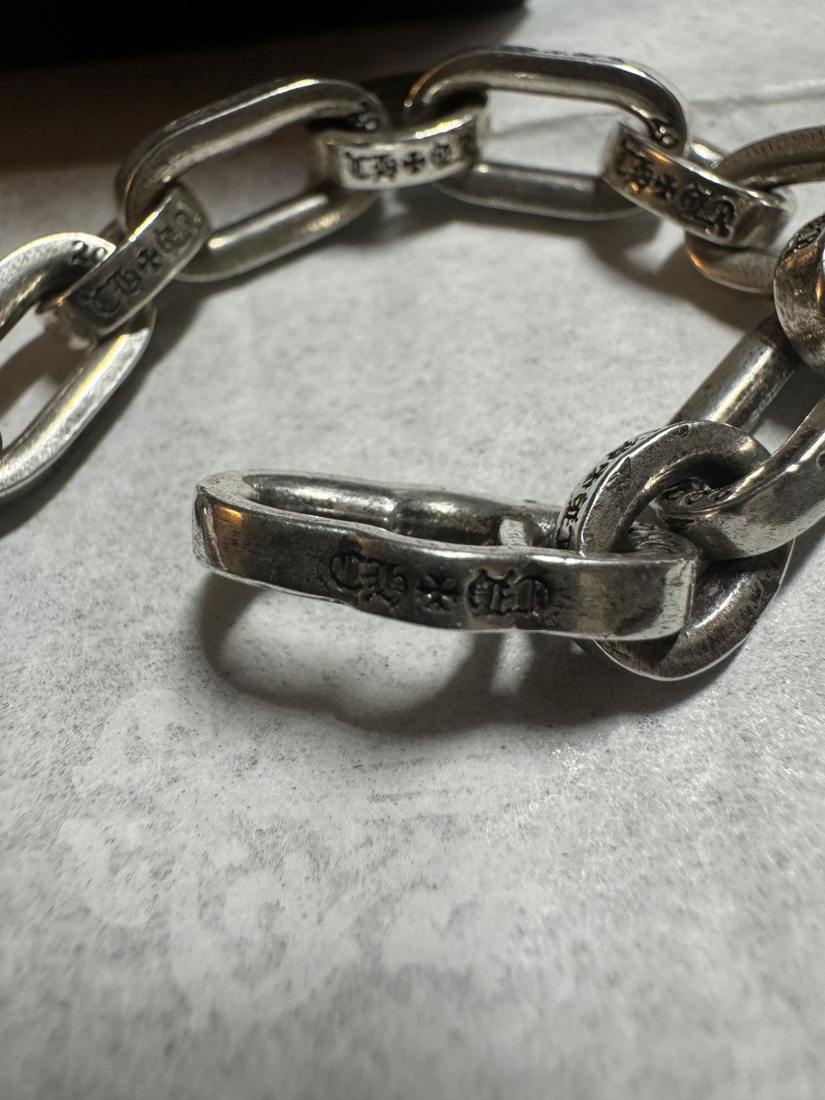 Chrome Hearts Chrome Hearts Paper Chain Bracelet Large Links Size ONE SIZE - 12 Thumbnail