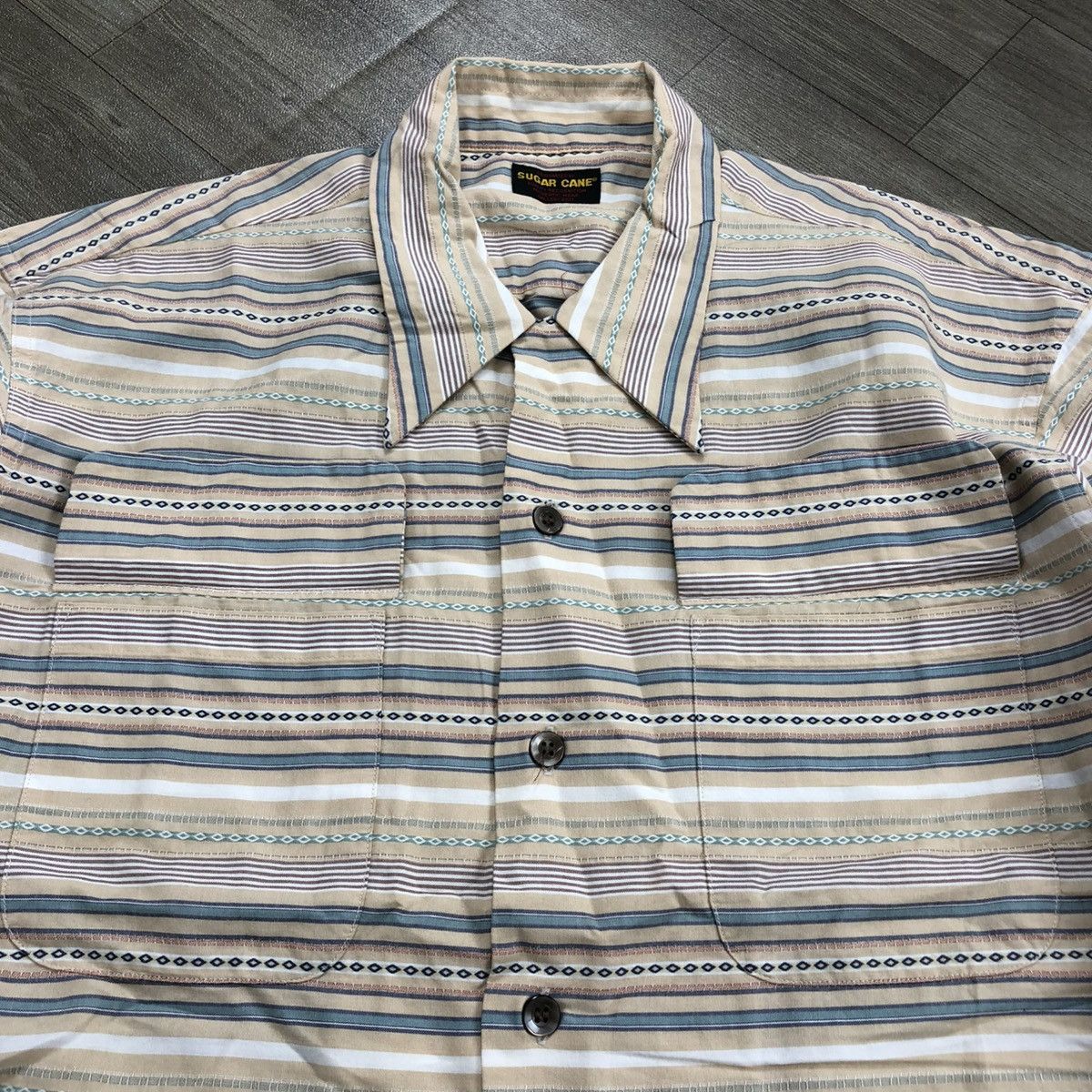 Sugar Cane Vintage Sugar Cane Navajo Striped Work Shirt Toyo Enterprise Size US M / EU 48-50 / 2 - 4 Thumbnail