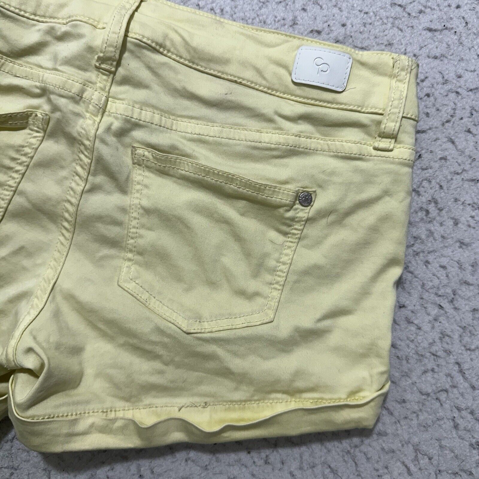 Other Celebrity Pink 7 / 28 Jean Shorts 3" Inseam Yellow Size 32" / US 10 / IT 46 - 9 Thumbnail