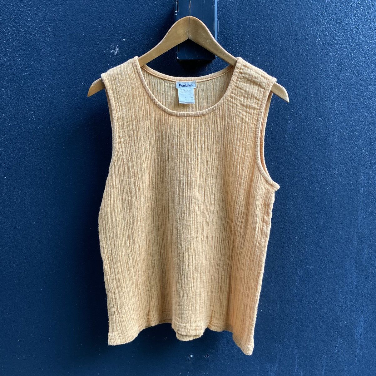 Issey Miyake Plantation Beige Textured Sleeveless Top Size M / US 6-8 / IT 42-44 - 13 Thumbnail