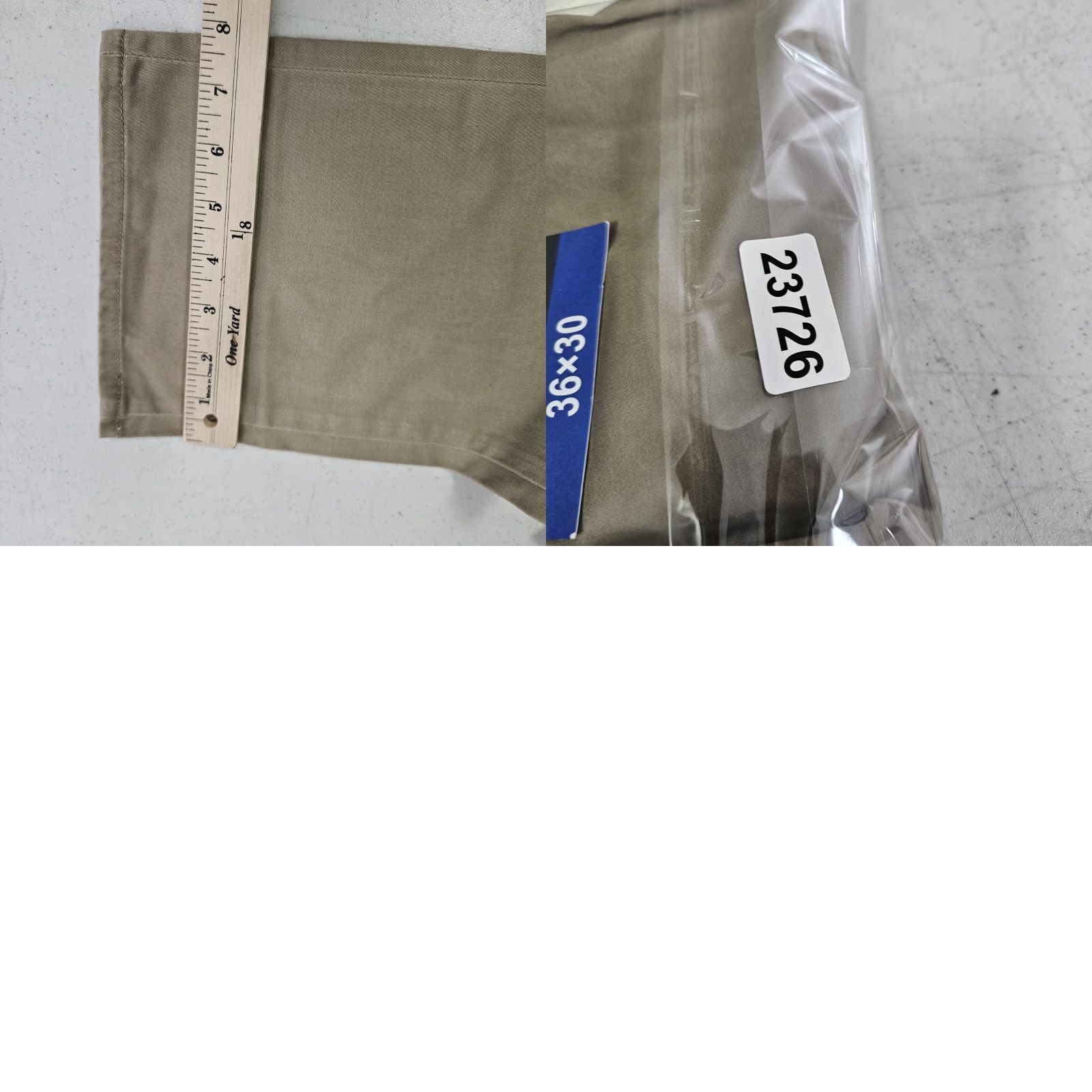 Vintage Kirkland Signature Chino Pants Mens 36x30 Khaki Beige Tailored Fit Straight Leg Pants Mens Beige 36x30 Business Casual Workwear Size US 36 / EU 52 - 9 Thumbnail