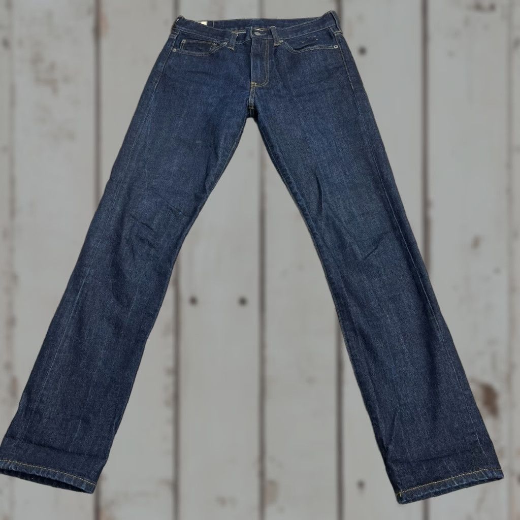 J.Crew VINTAGE J.CREW 770 Jeans Mens 30x34 Dark Blue Wash Kaihara Japanese Denim Cotton Dresswear Straight Size US 30 / EU 46 - 1 Thumbnail