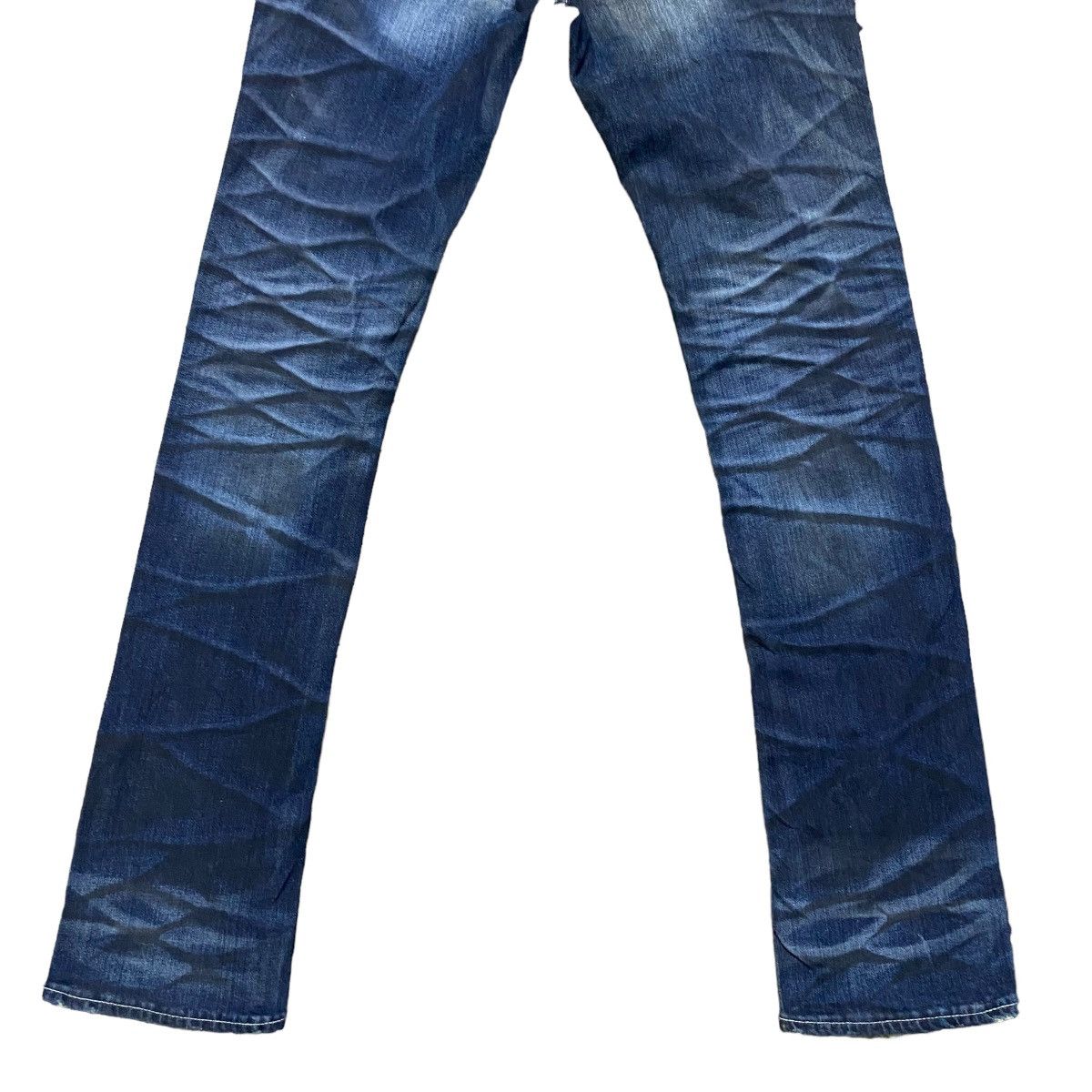 GOSTAR DE FUGA Fuga Waxed Denim Flare Jeans Slim Size US 30 / EU 46 - 15 Thumbnail