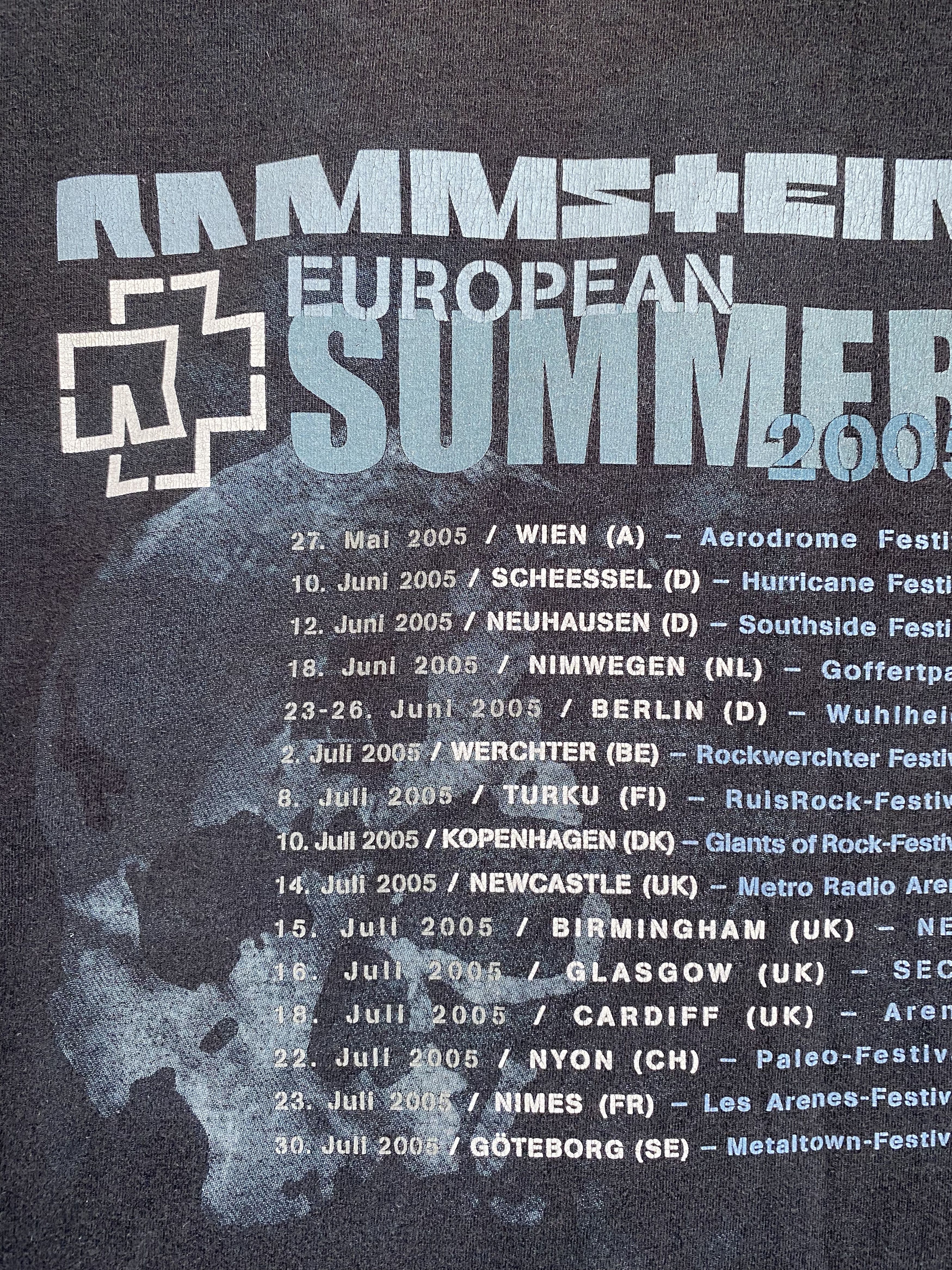 Band Tees × Vintage Vintage Rammstein reise reise European summer 2005 tee Size US L / EU 52-54 / 3 - 3 Thumbnail