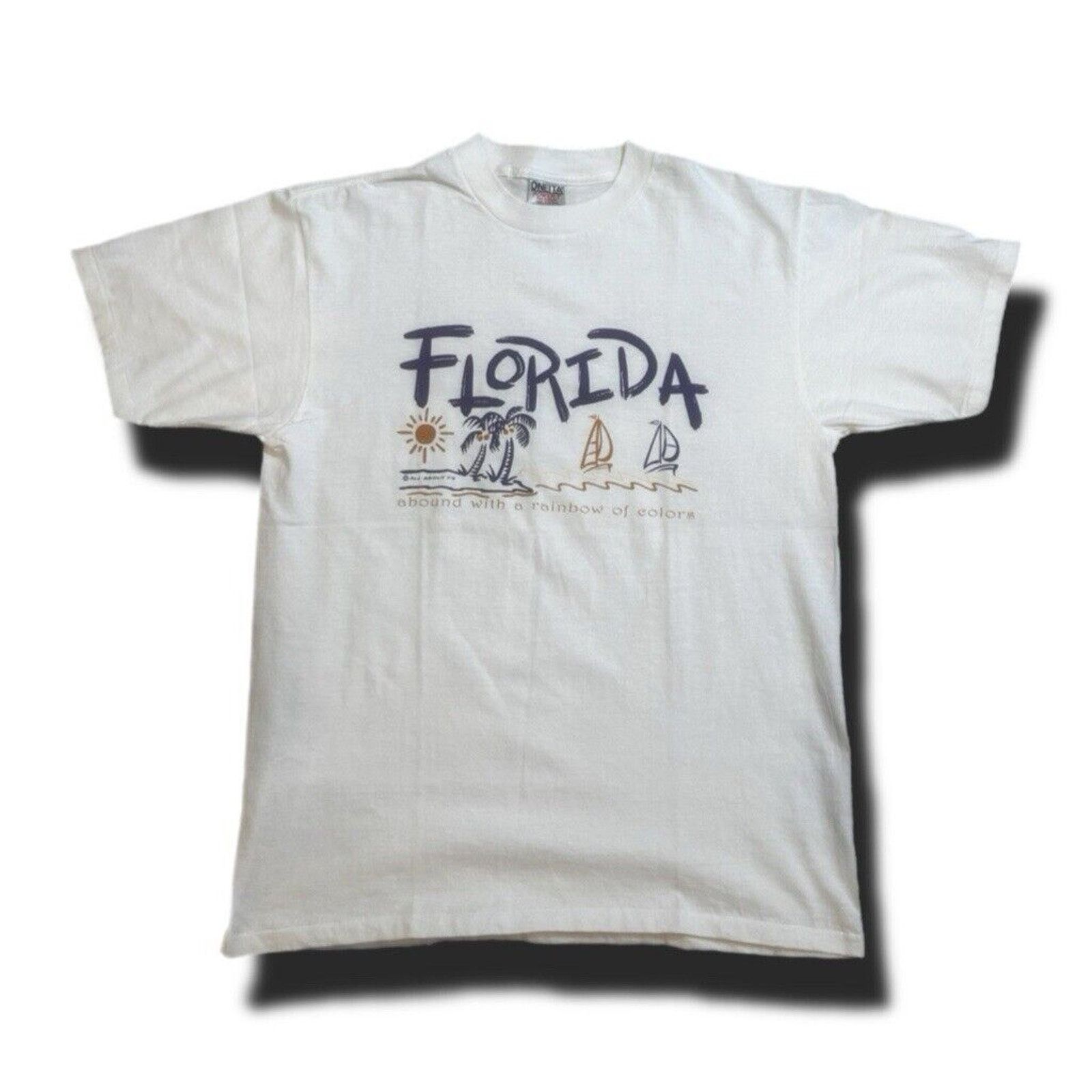 Other Vintage Oneita XL Men’s Florida 100% Cotton Tshirt Size US XL / EU 56 / 4 - 1 Thumbnail