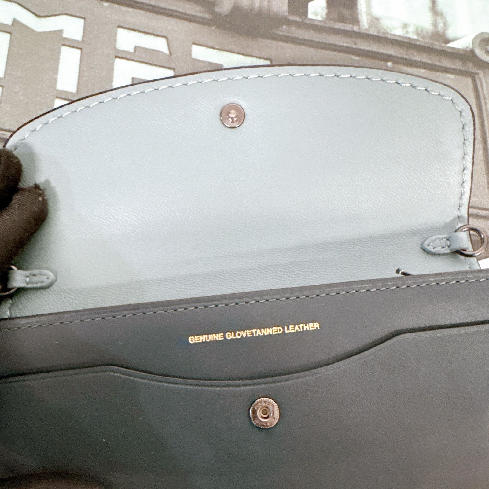 Coach Coach 29770 Govetanned Clutch IN Cypress Size ONE SIZE - 3 Thumbnail