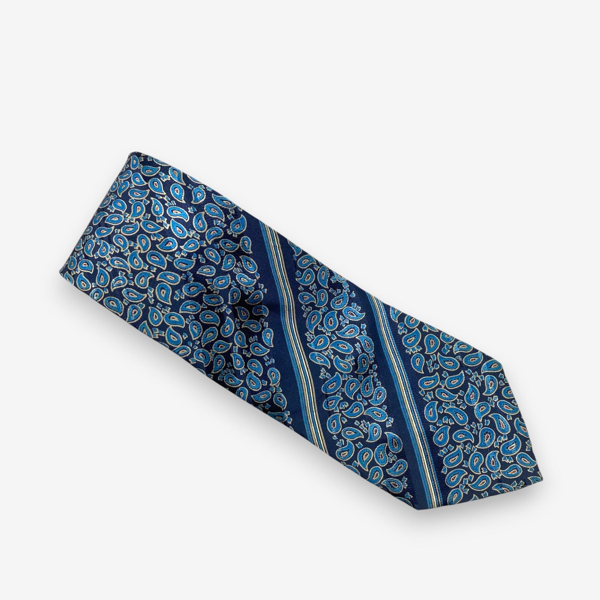 Japanese Brand Vintage Yves Saint Laurent SILK Necktie Cravate Pure Silk Size ONE SIZE - 2 Thumbnail