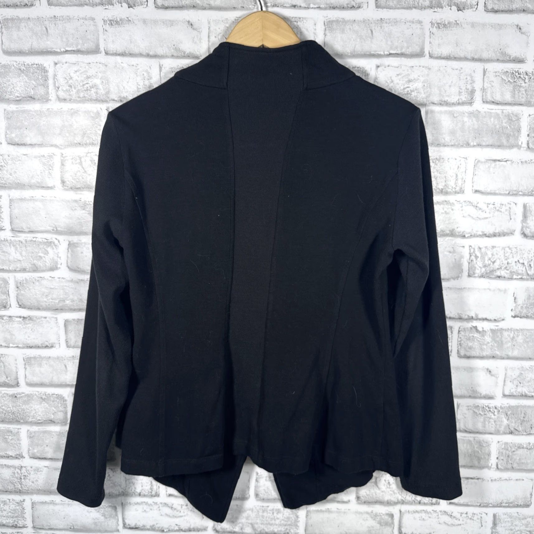 Eileen Fisher Eileen Fisher Black Snap Button Jacket Womens Organic Cotton Blend Size S/P Size S / US 4 / IT 40 - 4 Thumbnail