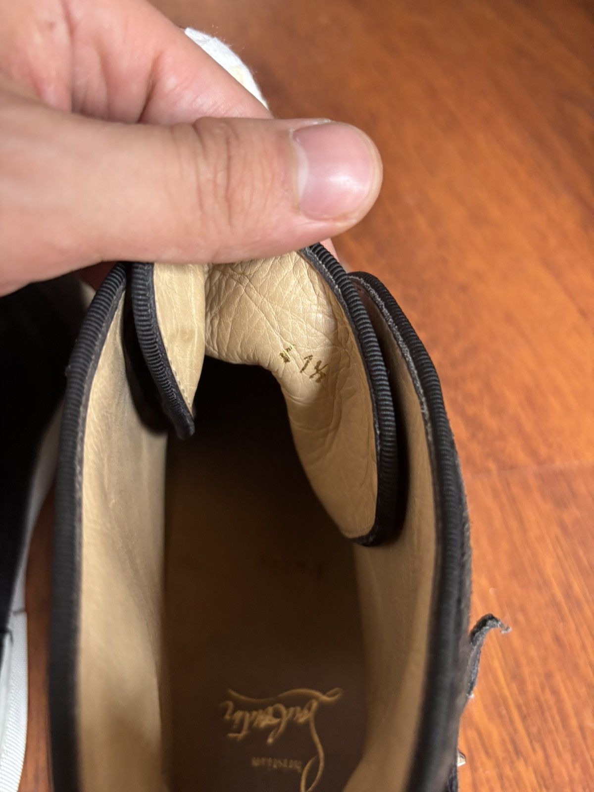 Christian Louboutin Christian Louboutin suede strap hi top sneakers Size US 8 / EU 41 - 9 Thumbnail