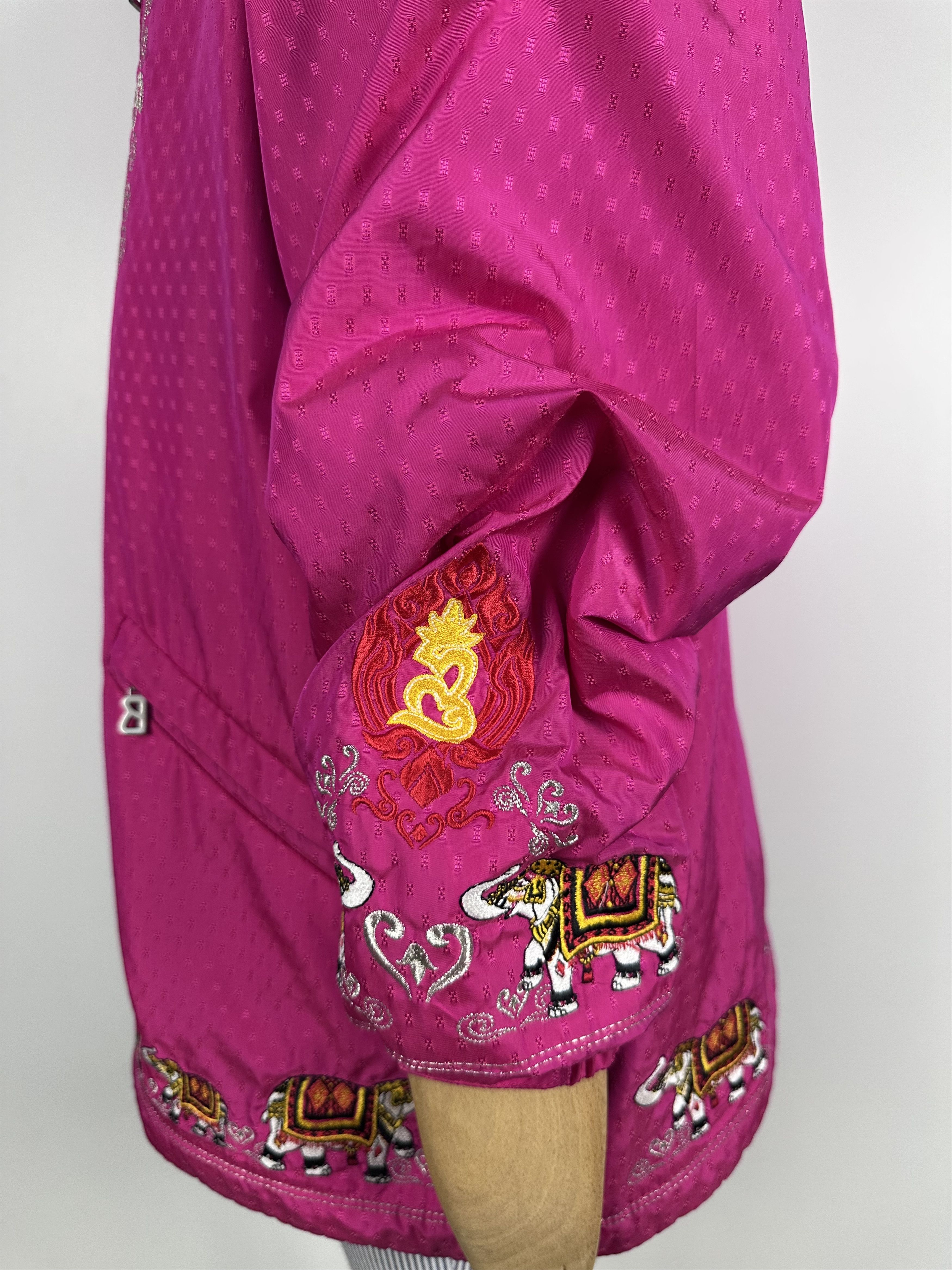 Bogner Bogner Vintage Ski Jacket India Embroidered Pink Womens Size L / US 10 / IT 46 - 8 Thumbnail