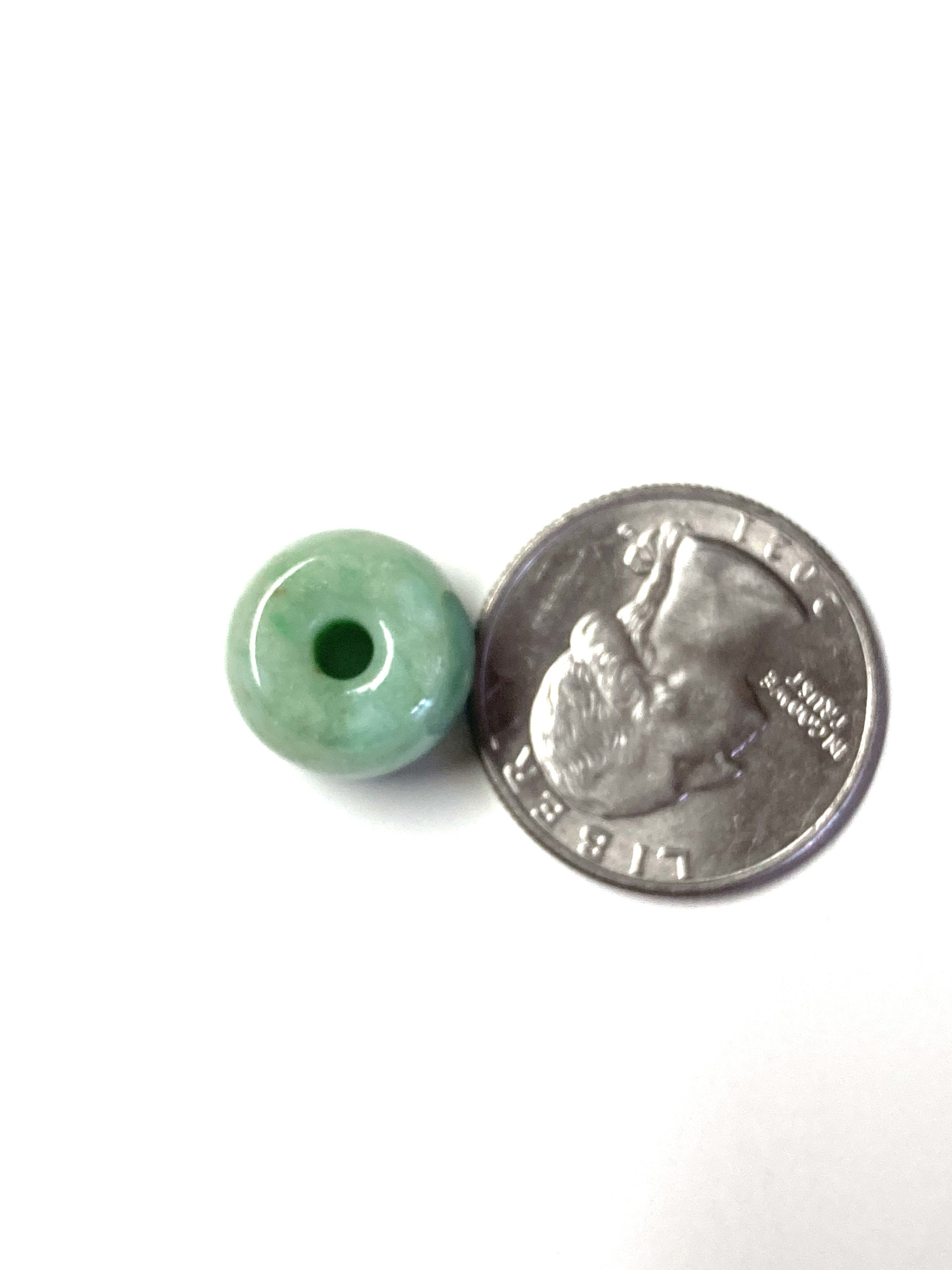 Other 60007 Certified Jadeite jade Green 12mm Bead Pendant Size ONE SIZE - 6 Thumbnail