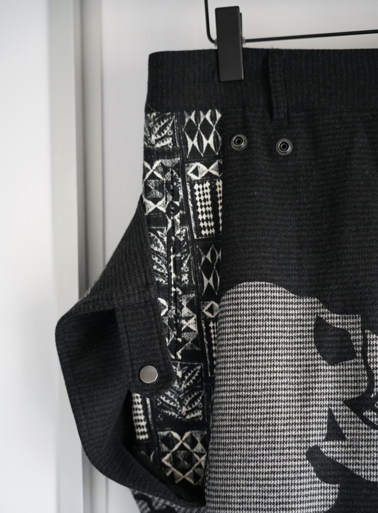 Yohji Yamamoto Yohji Yamamoto 14AW Skull Print Wide-Leg Pants Size US 33 - 4 Thumbnail