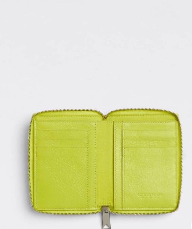 Bottega Veneta o1n1vont1124 Size: OS / Zip Around Wallet in Yellow Size ONE SIZE - 2 Thumbnail