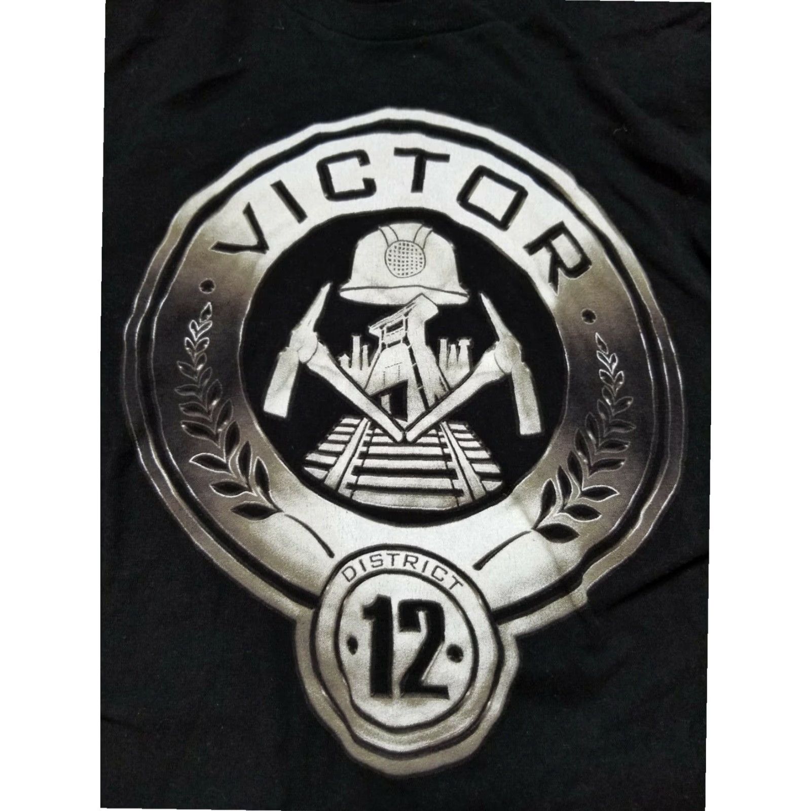 Vintage HUNGER GAMES Movie Promo Black Graphic Tee Mens Medium Short Sleeve Cotton Size US M / EU 48-50 / 2 - 2 Thumbnail