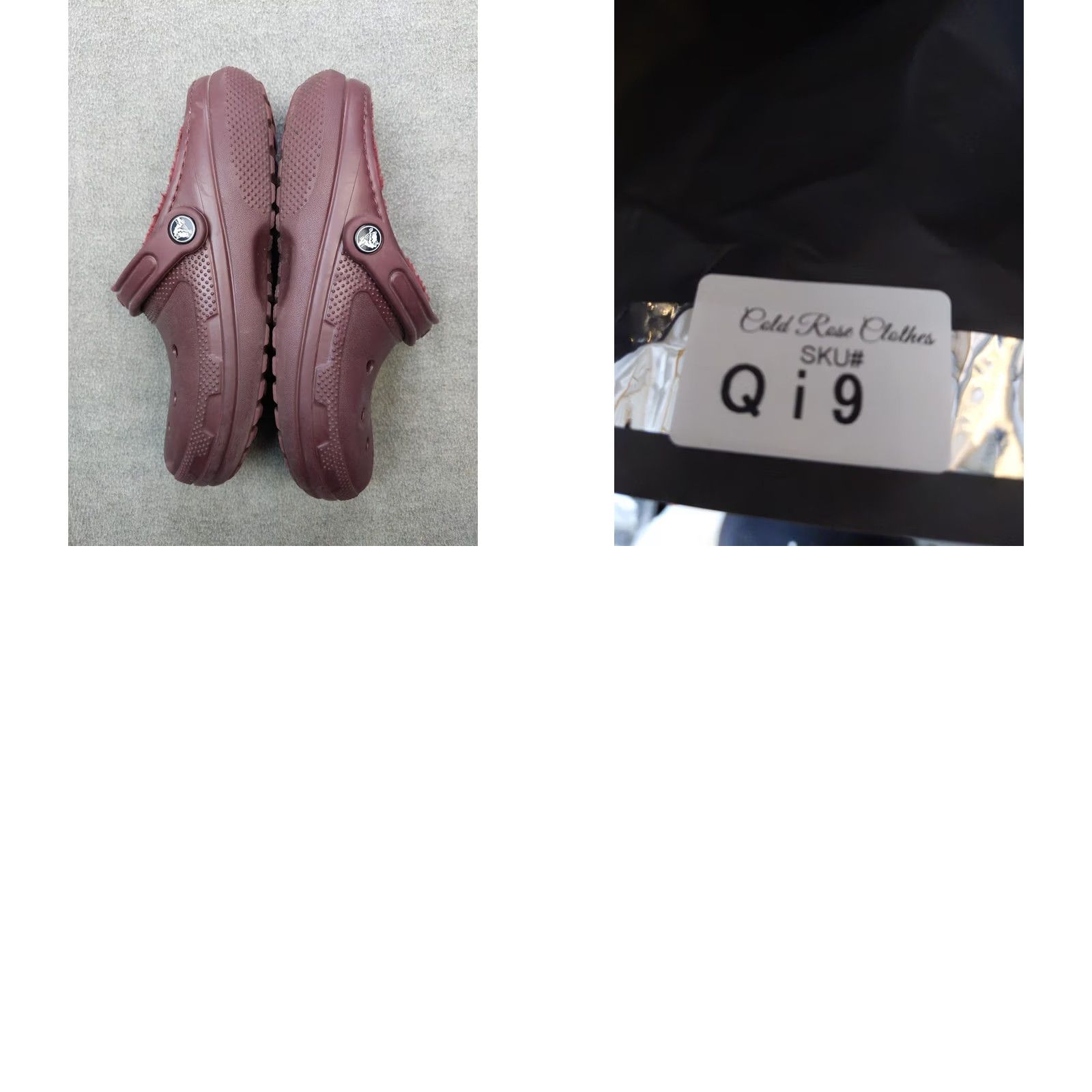 Crocs Crocs Classic Lined Clog Shoes Slip On Burgundy Fur Fleece Womens 8 Mens 6 Size M / US 6-8 / IT 42-44 - 8 Thumbnail