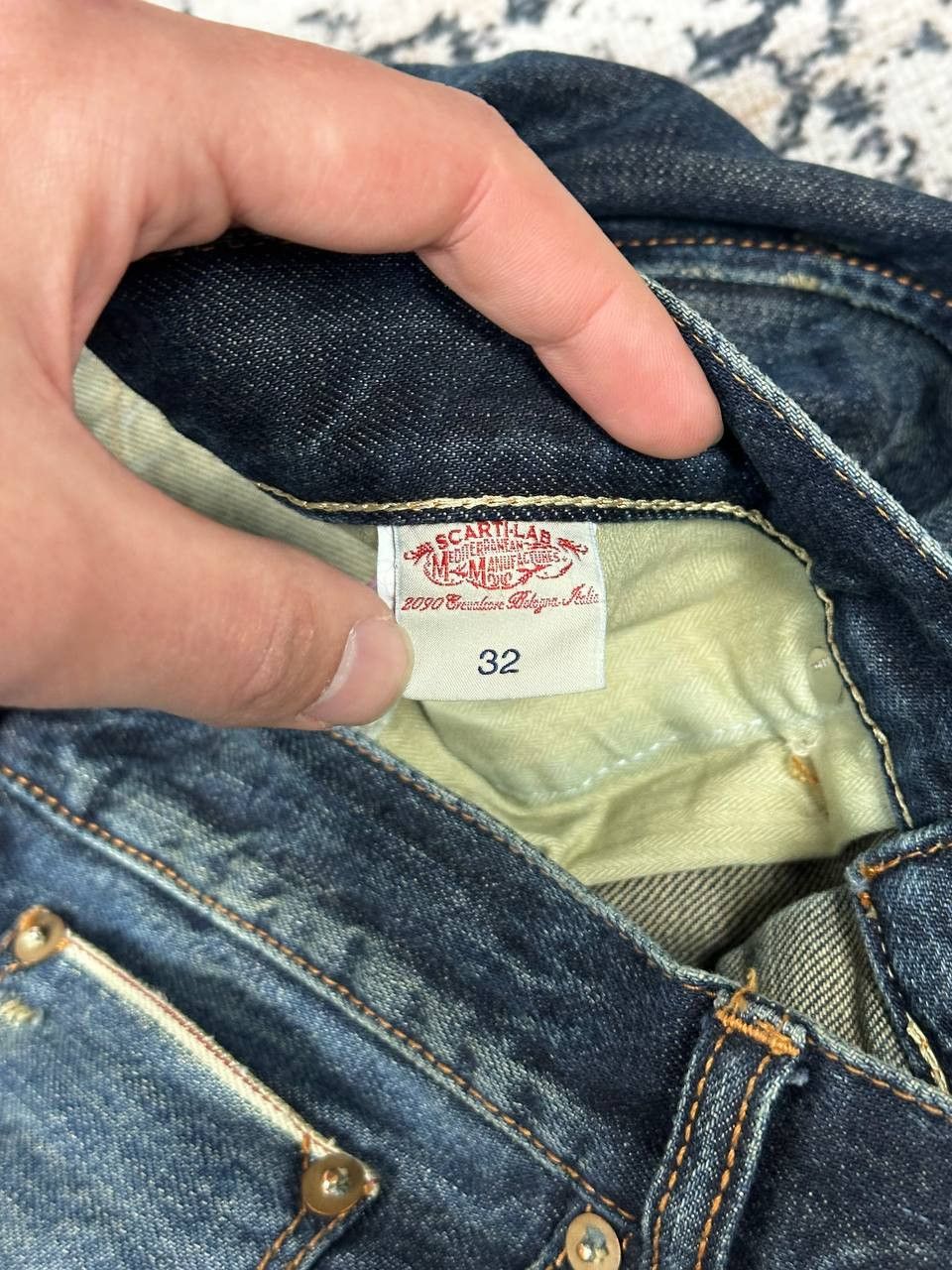 Scarti-Lab Scarti-Lab Distressed Raw Denim Selvedge Jeans Size US 32 / EU 48 - 11 Thumbnail