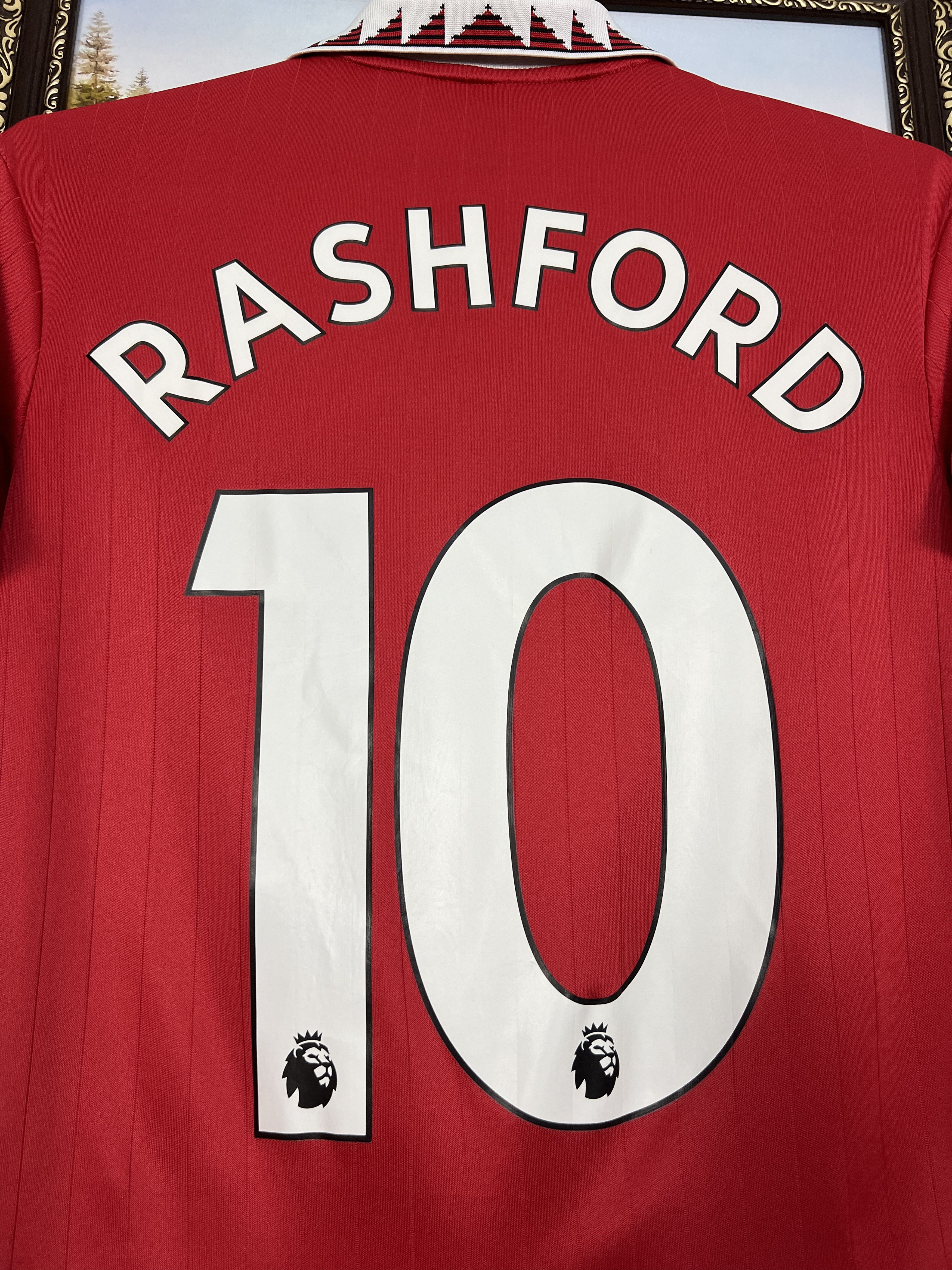 Adidas Manchester United football shirt Soccer #10 Rashford Boys Size US XXS / EU 40 - 2 Thumbnail