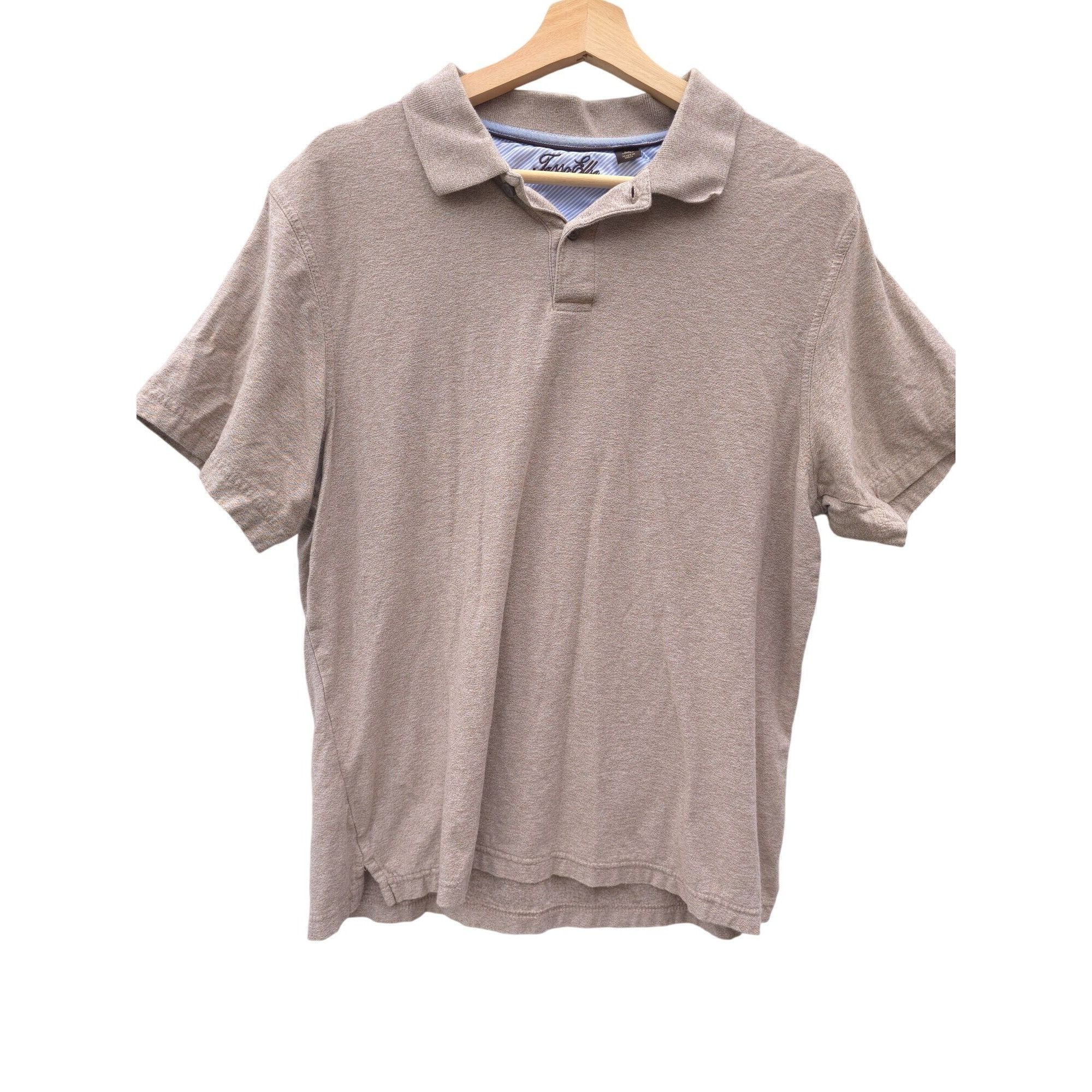 Tasso Elba Tasso Elba Mens Beige Short-Sleeve Polo Shirt M Size US M / EU 48-50 / 2 - 1 Thumbnail