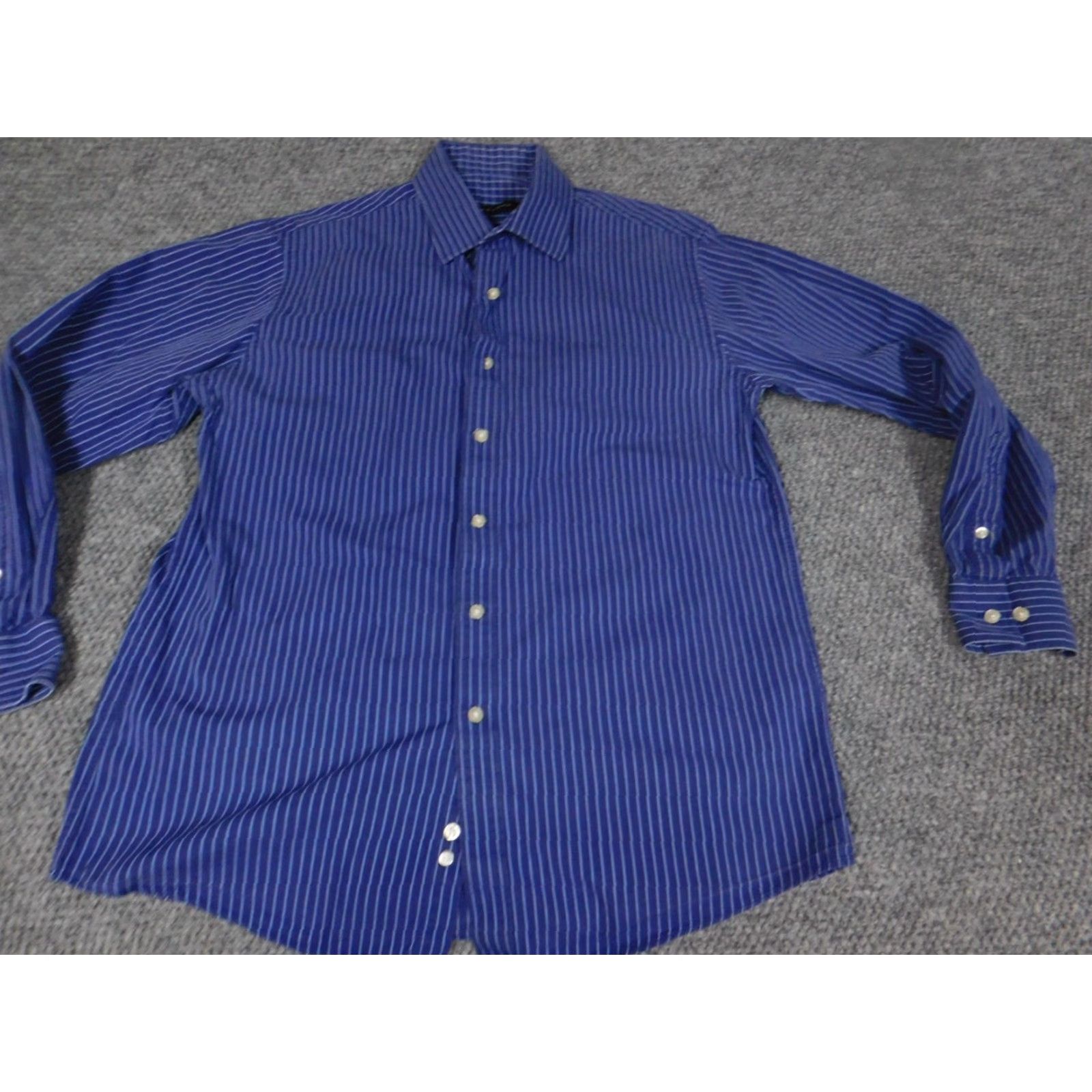 Sean John Sean John Shirt 15.5 Purple Plaid Button-Down Mens Long Sleeve Collared Cotton Button-Up Regular Vintage No Size US L / EU 52-54 / 3 - 3 Thumbnail