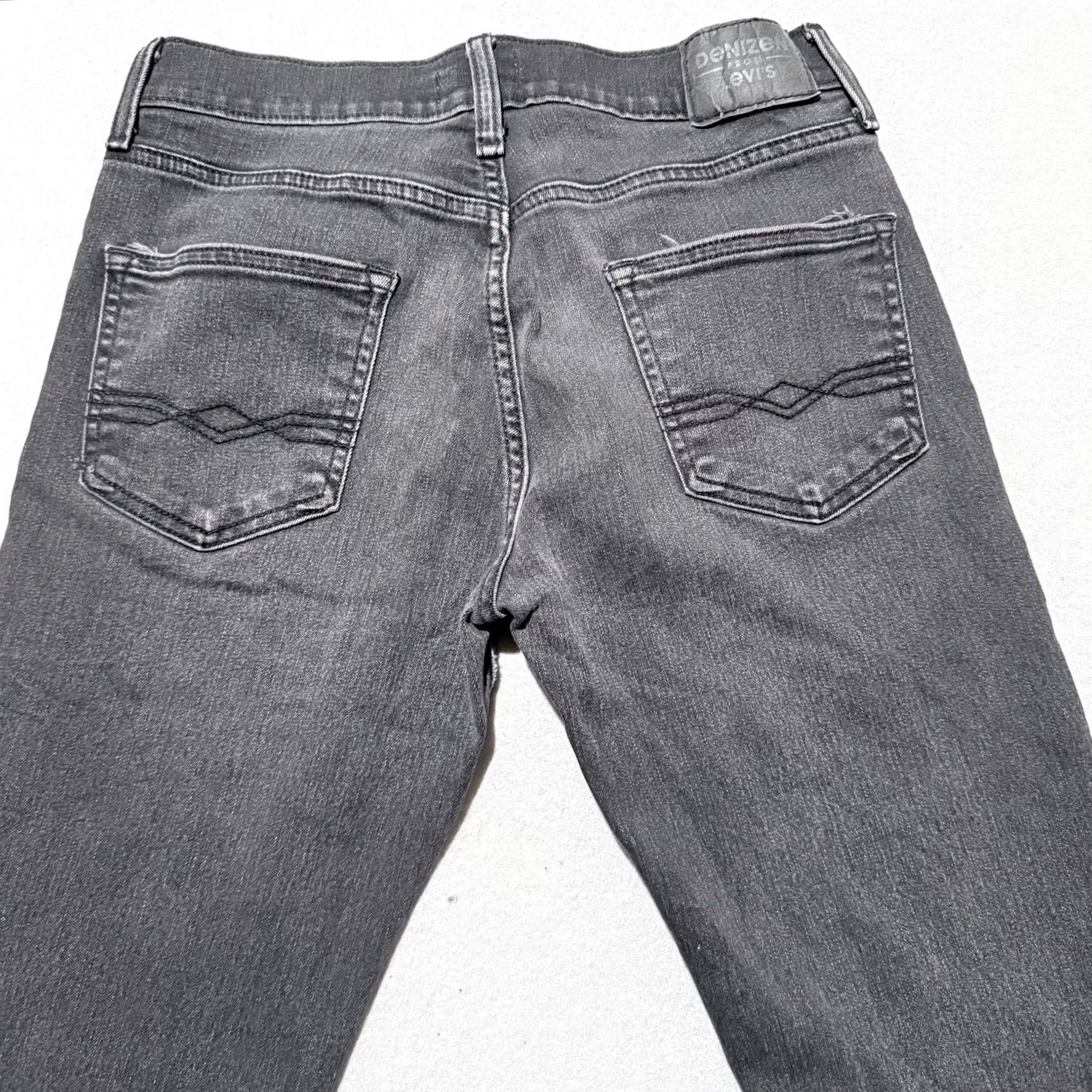 Denizen VINTAGE Denizen from Levi’s 216 Jeans Men Gray Denim Low Rise Slim Straight 29x32 Size US 29 - 3 Thumbnail