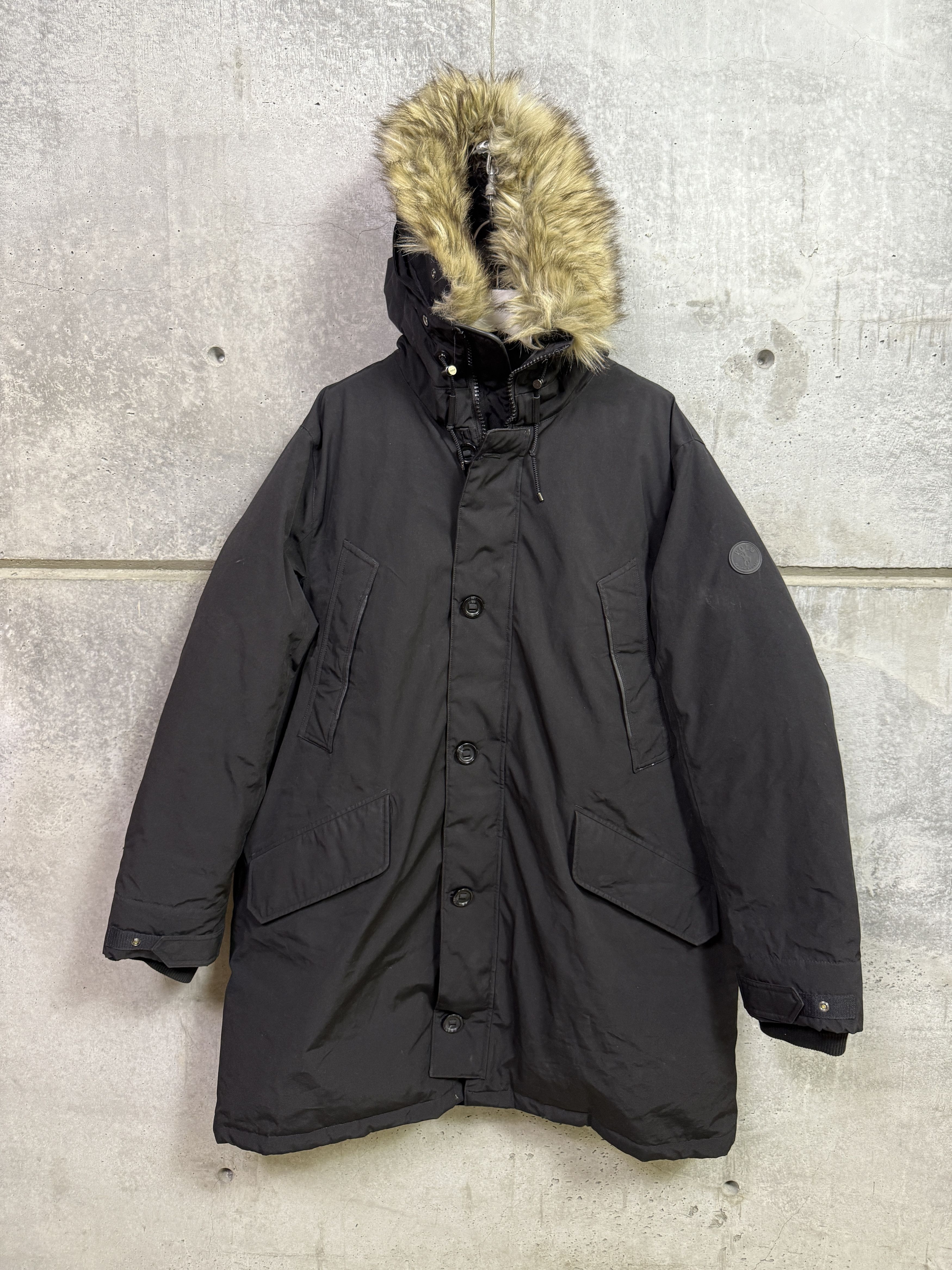 $950 Polo by Ralph Lauren Faux Fur Trim Down Parka