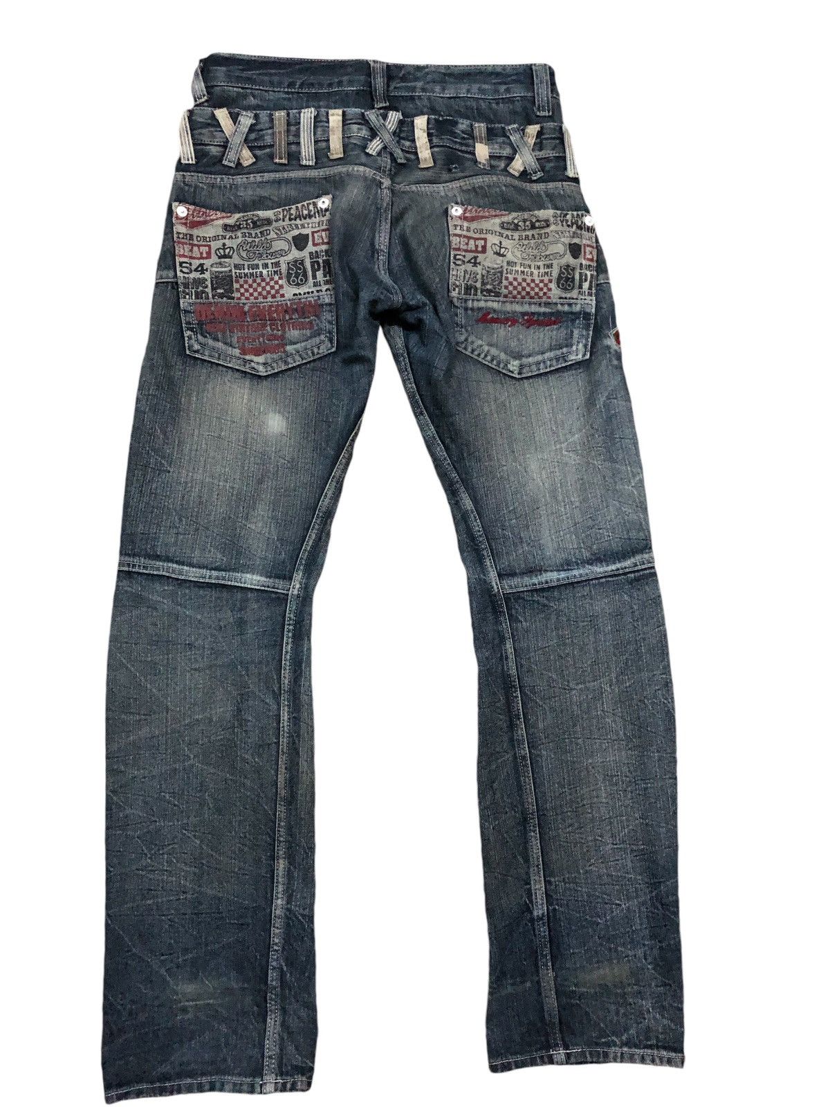 Hysteric Glamour × Japanese Brand Memory Special Double Waist Denim Pants Size US 29 - 2 Thumbnail