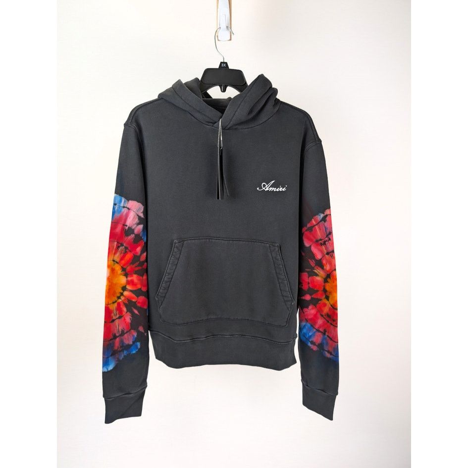 Amiri o1rshd1 Spot Tie-Dye Hoodie in Black Size US S / EU 44-46 / 1 - 1 Thumbnail