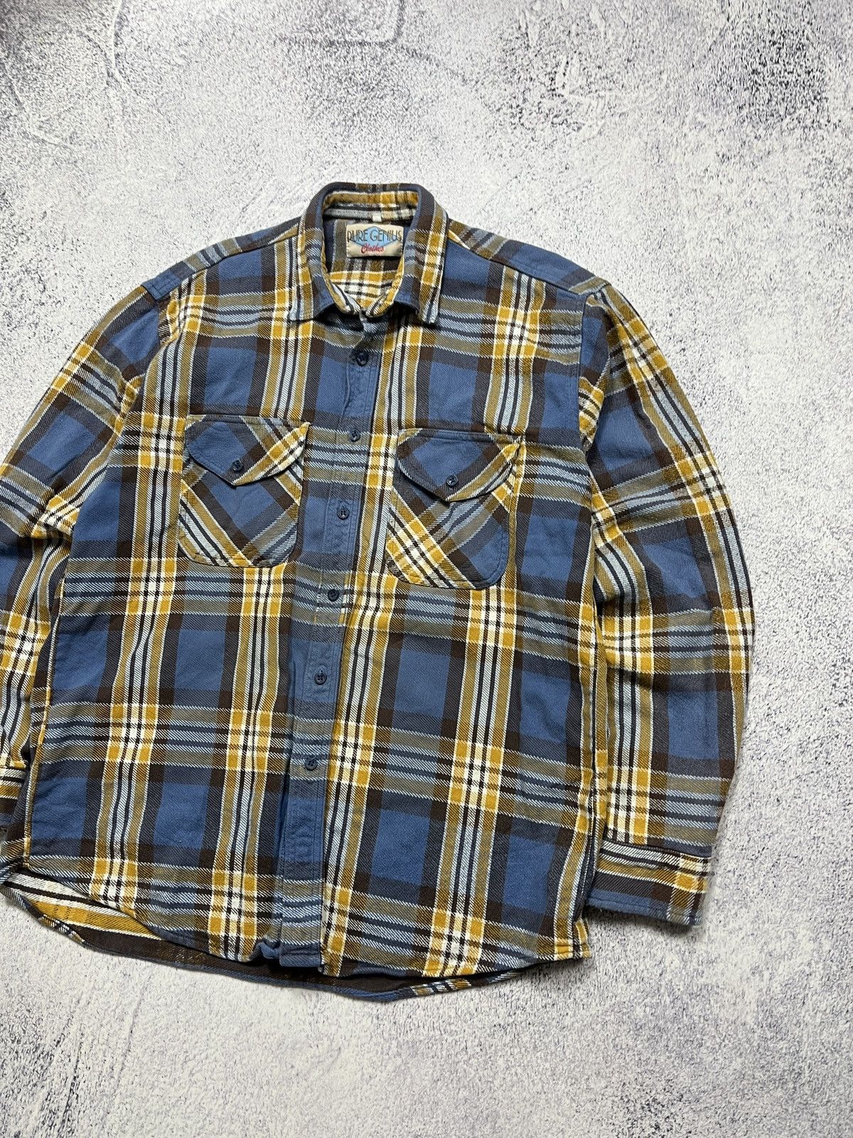 Garment Reproduction of Workers × Vintage Vintage Pure Genius 90’s Work Plaid Overshirt Rare Old Money Size US L / EU 52-54 / 3 - 3 Thumbnail