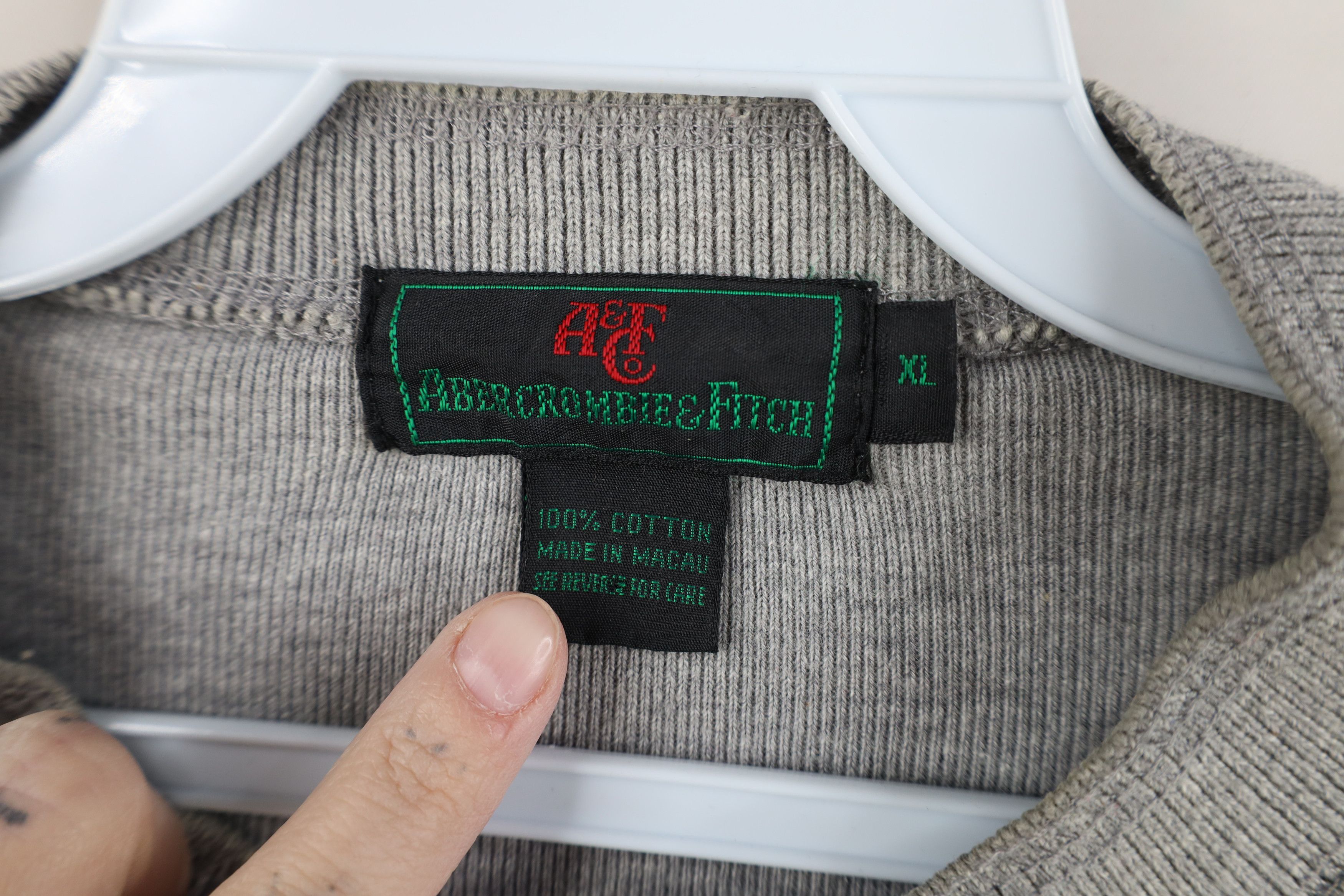 Abercrombie & Fitch Vintage 70s 80s Abercrombie & Fitch Knit Henley T-Shirt Size US XL / EU 56 / 4 - 7 Thumbnail