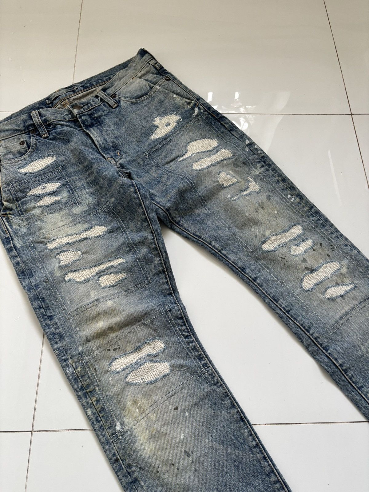 Japanese Brand × Maison MIHARA YASUHIRO rare mihara yasuhiro selvage denim Size US 32 / EU 48 - 2 Thumbnail