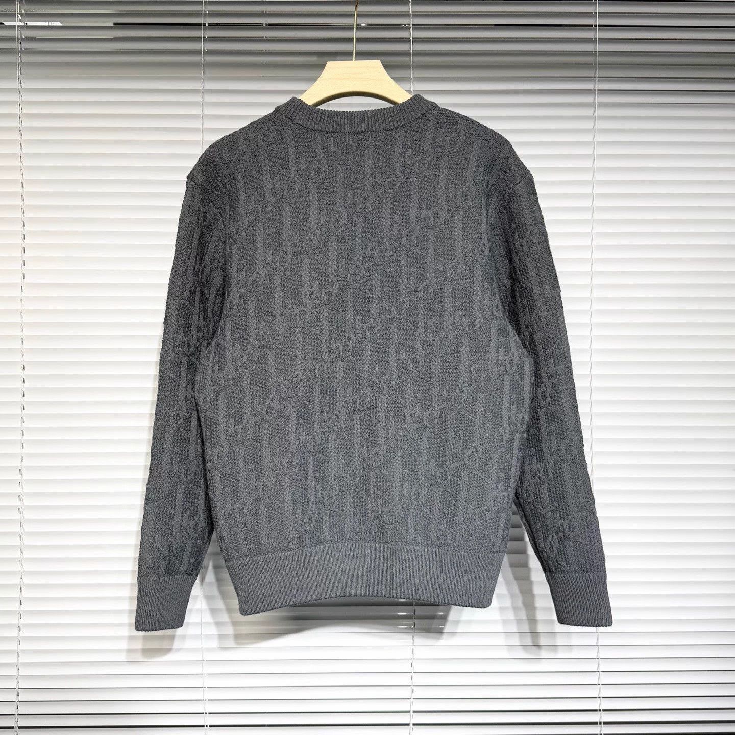 Dior DIOR Oblique 25FW Blue Gray Sweater S Size US S / EU 44-46 / 1 - 2 Thumbnail