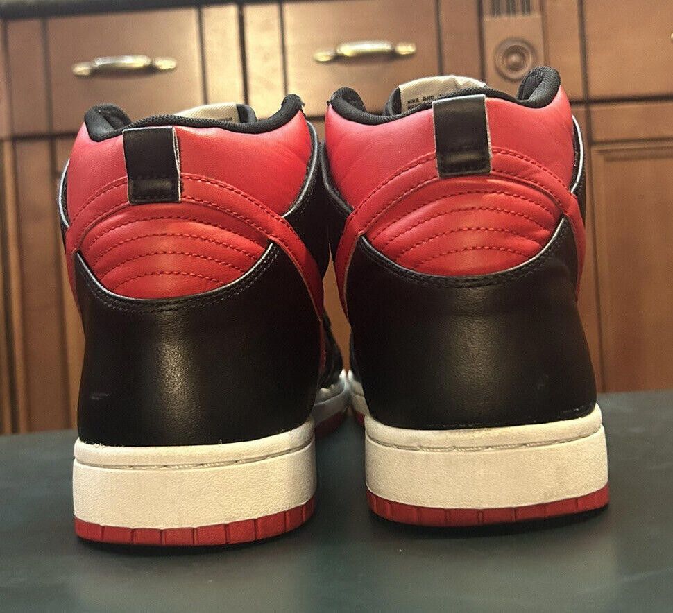 Nike Nike Men's Dunk High CMFT Black Red White 705434-600 - Sz 10 Size US 10 / EU 43 - 4 Thumbnail