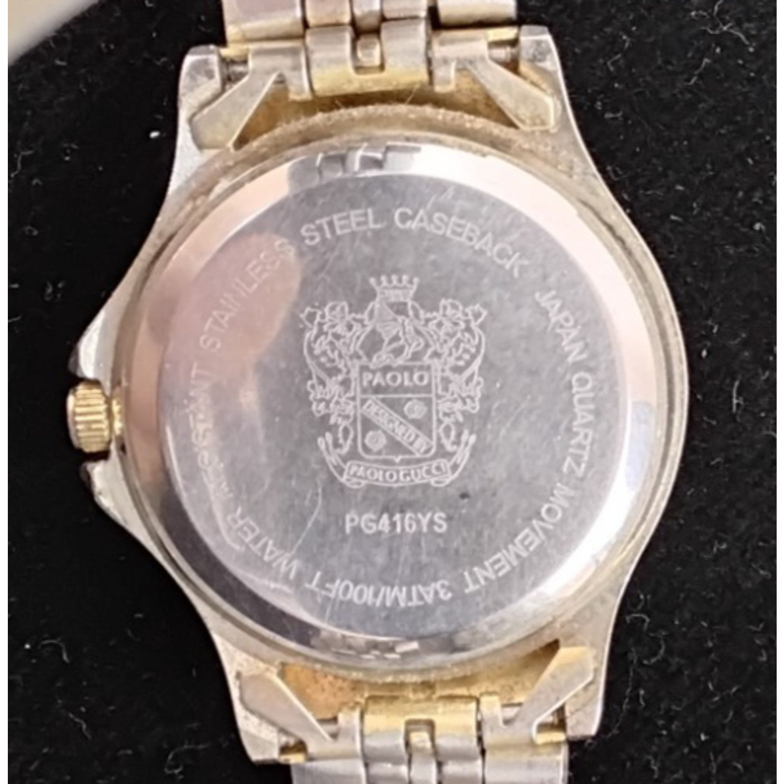 Paolo Gucci Paolo Gucci Ladies Watch 2-Tone Rhinestone New Battery Size ONE SIZE - 4 Thumbnail