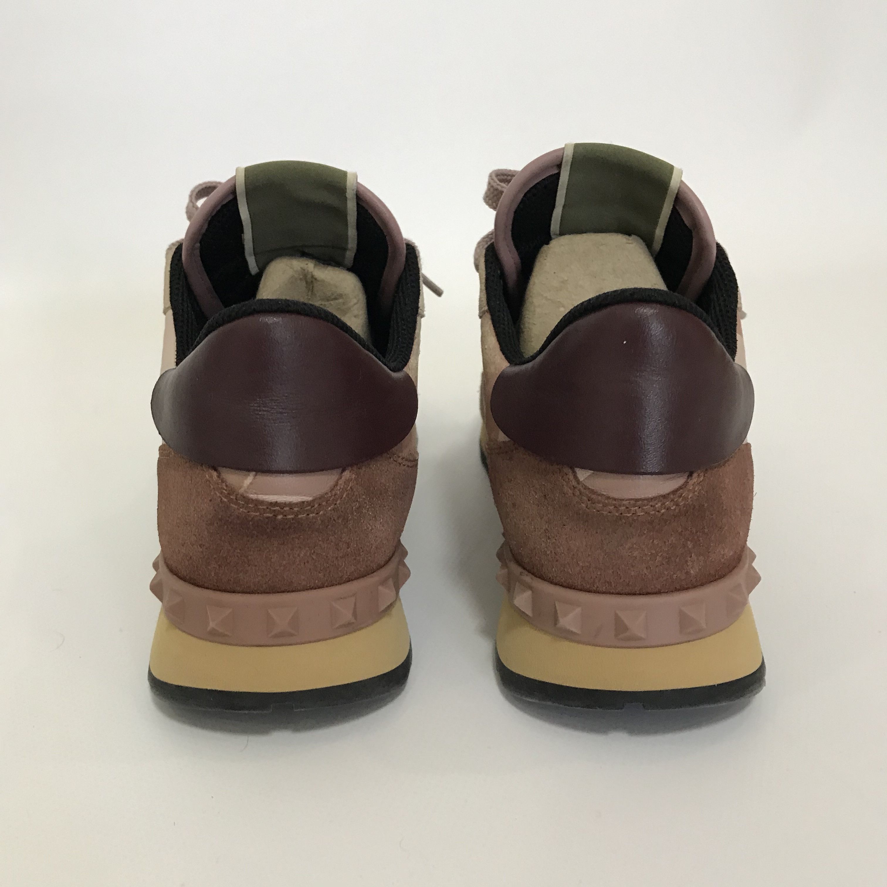 Valentino VALENTINO Garavani Rockrunner Pink Camouflage Sneakers Shoes Size US 7 / IT 37 - 6 Thumbnail