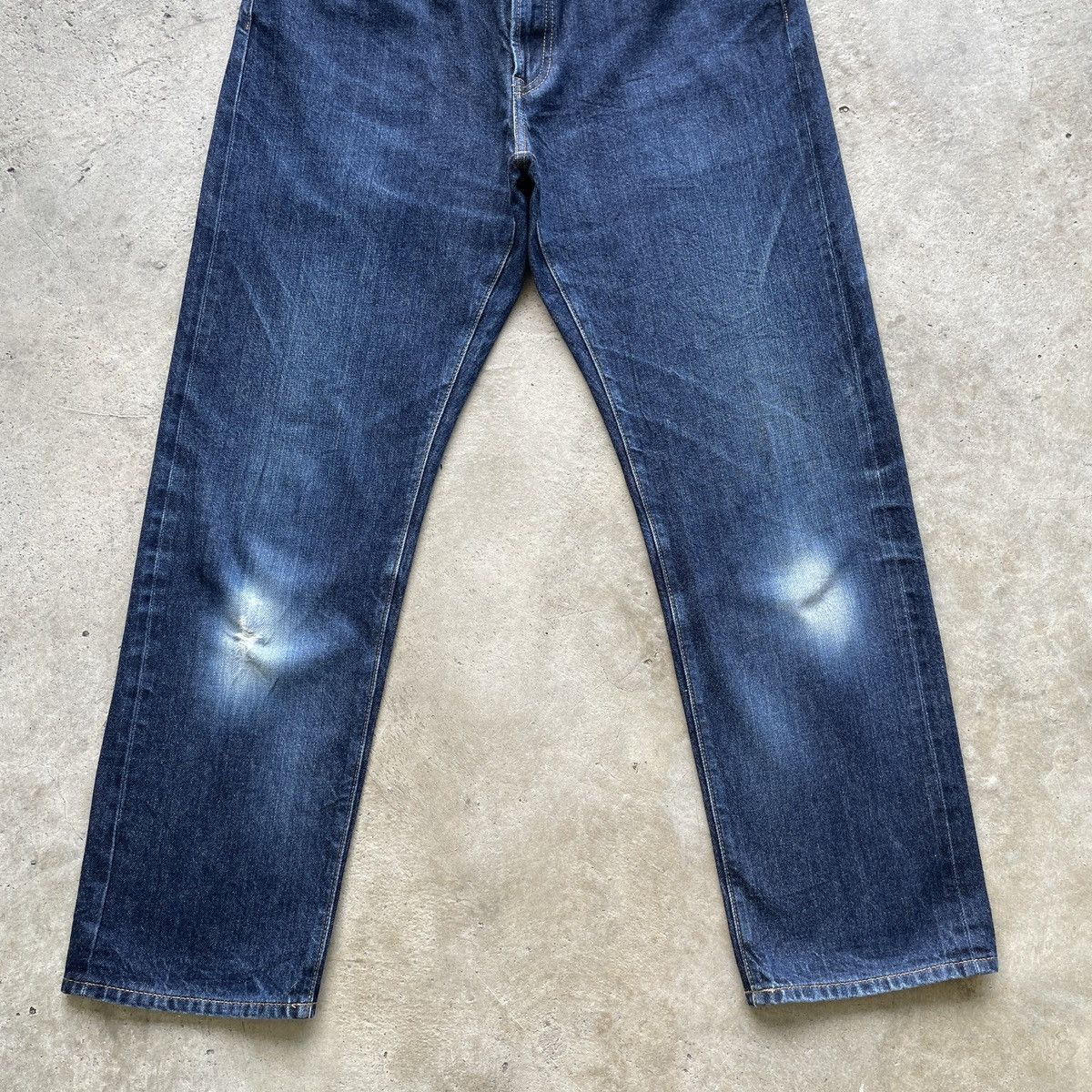 Japanese Brand Vintage Japanese Brand Dark Blue Selvedge Denim Pants Jeans Size US 32 / EU 48 - 4 Thumbnail